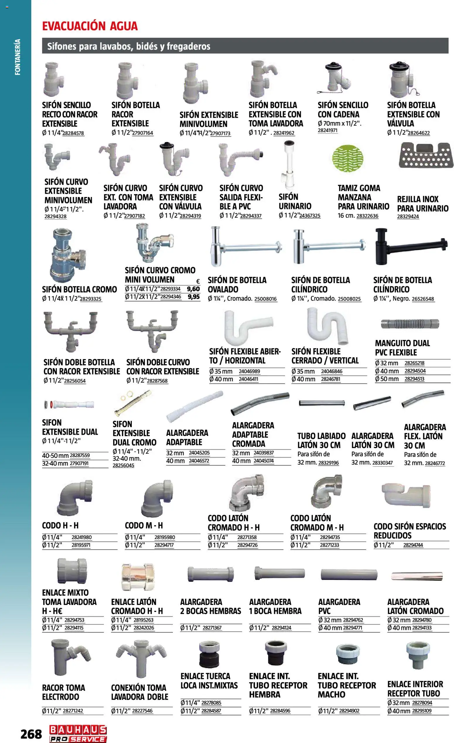 Bauhaus ProService │ válido desde el 11/05/2026 | Página: 268 | Productos: Manzana, Lavadora, Agua