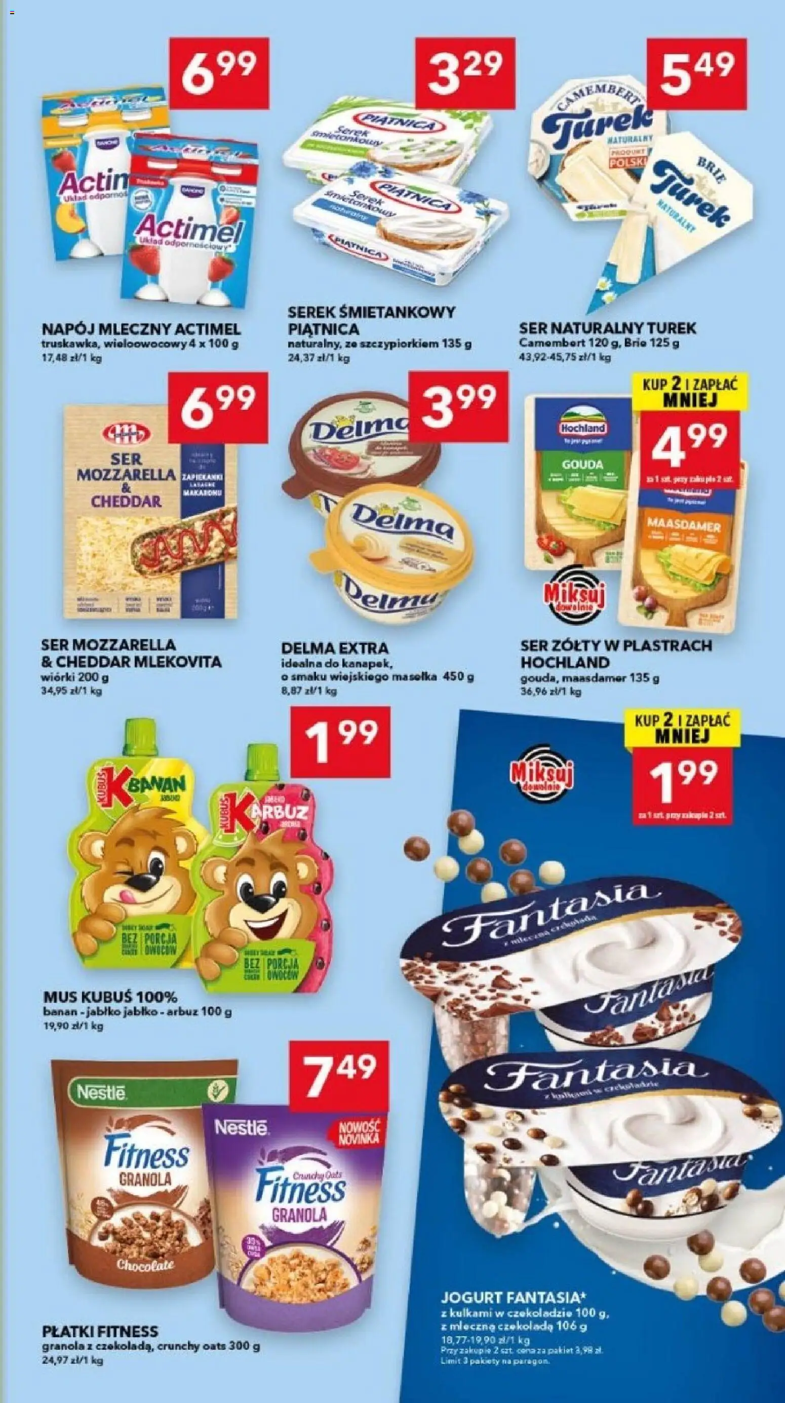 Lewiatan gazetka - Legnica od 22.10.2026 | Strona: 7 | Produkty: Ser żółty, Camembert, Jogurt, Czekolada