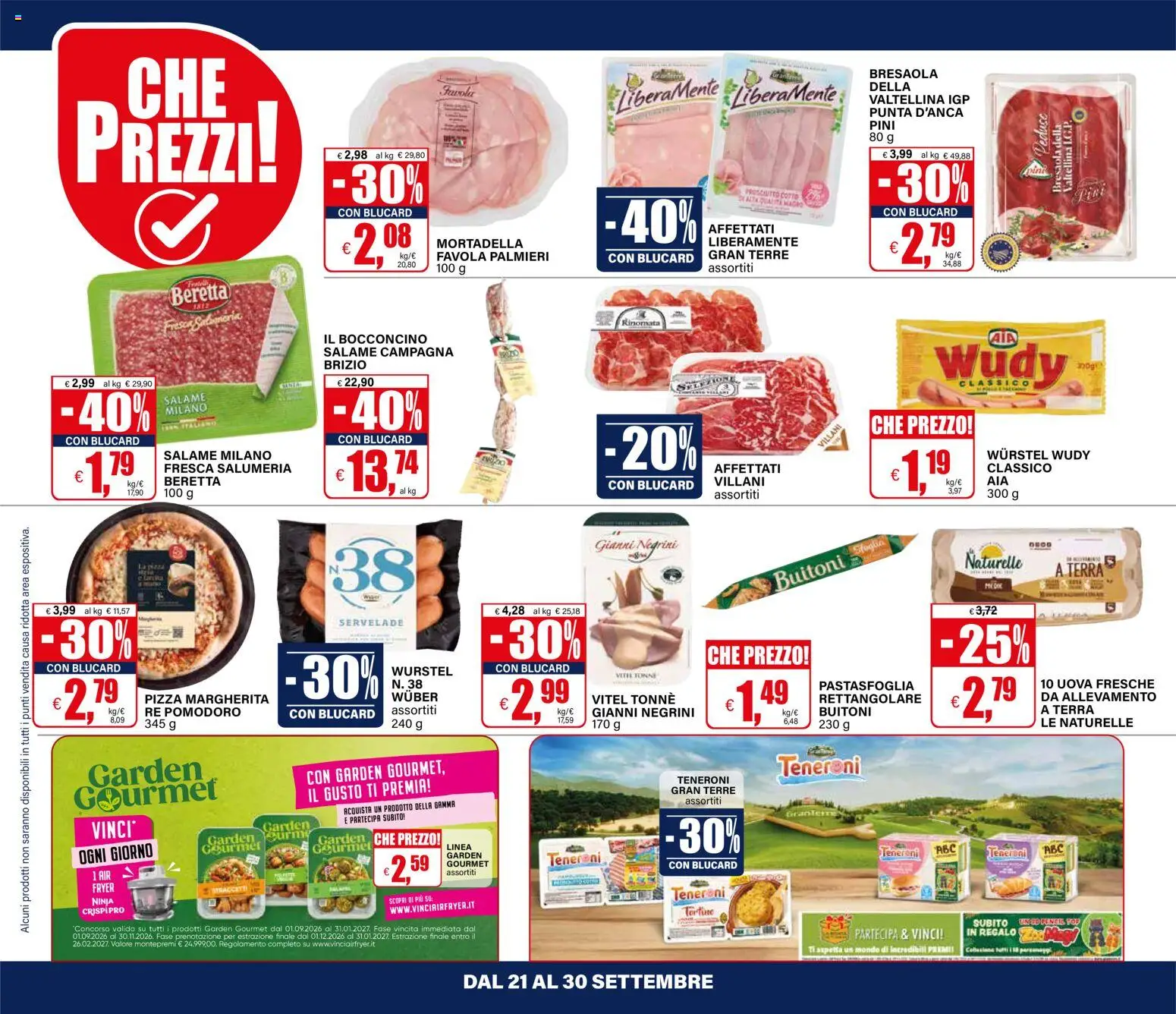 Volantino Il Gigante del 21/09/2026 | Pagina: 6 | Prodotti: Salame, Bresaola, Pomodoro, Wurstel