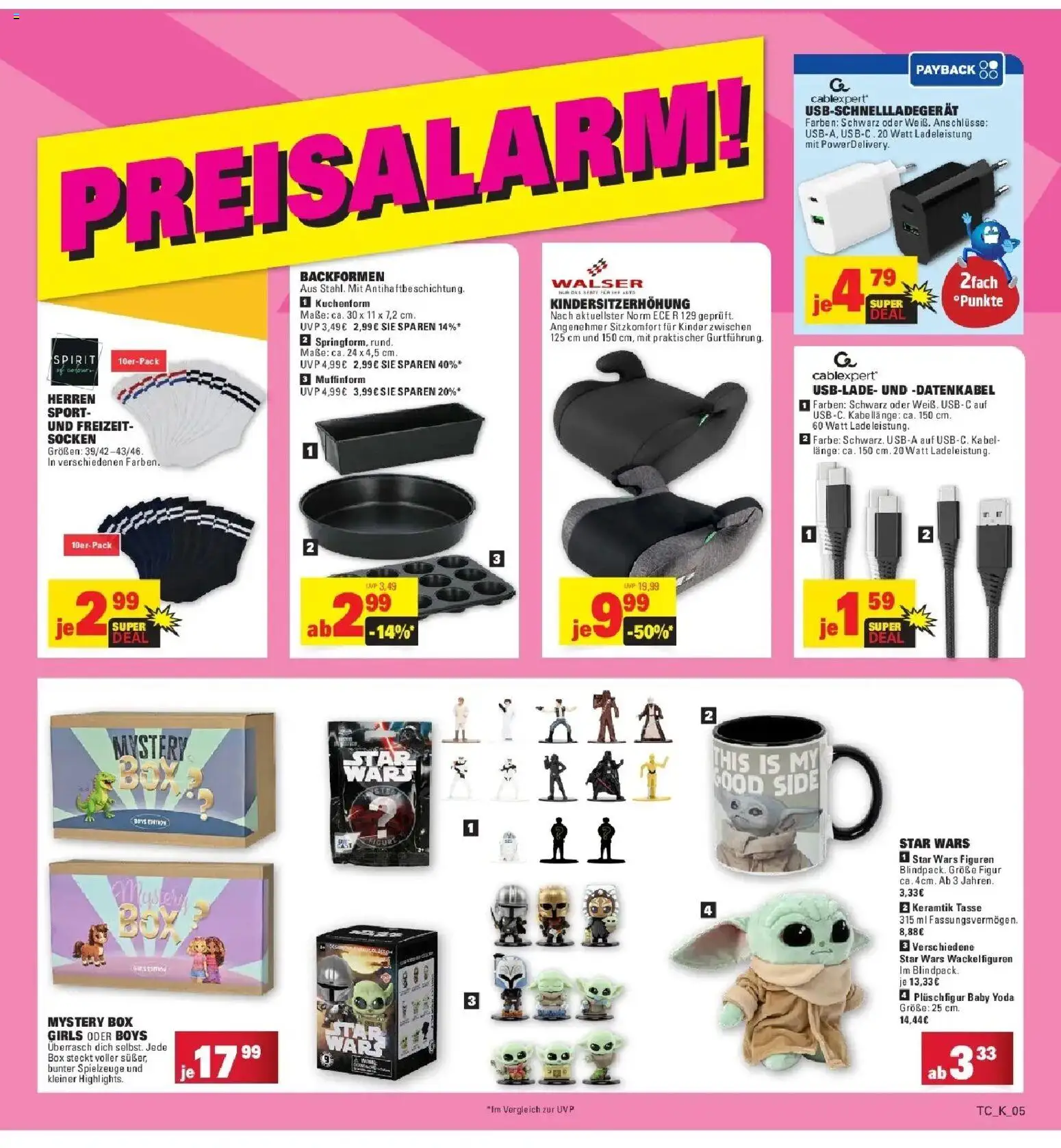 Edeka Prospekt Ulm-Lehr – gültig ab 01.06.2026 | Seite: 56 | Produkte: Kabel, USB, Box, Socken