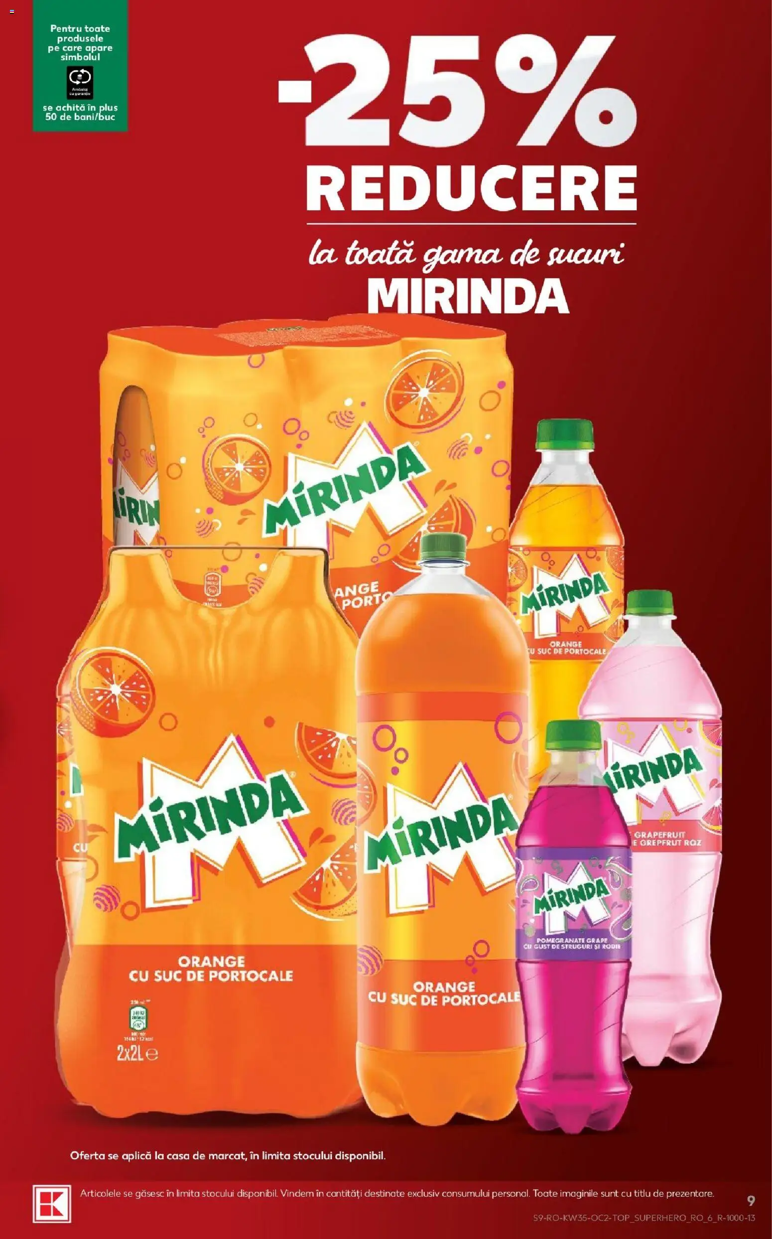 Noul catalog Kaufland – valabil de la 26.08.2026 | Pagină: 9 | Produse: Struguri, Grapefruit, Suc, Plus