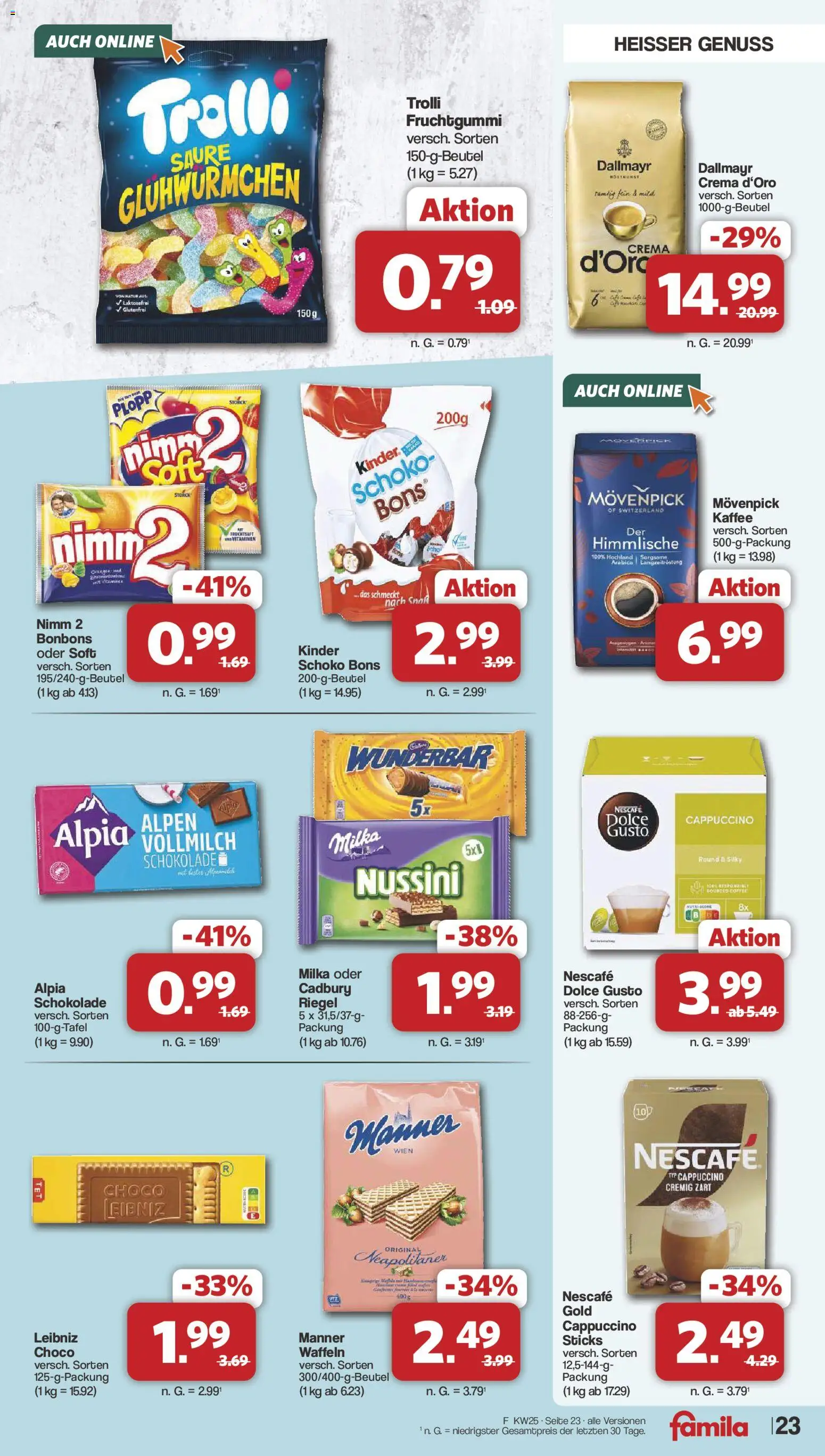 Famila Nordwest Prospekt – gültig ab 15.06.2026 | Seite: 26 | Produkte: Nescafe, Kaffee, Milka, Nescafe gold