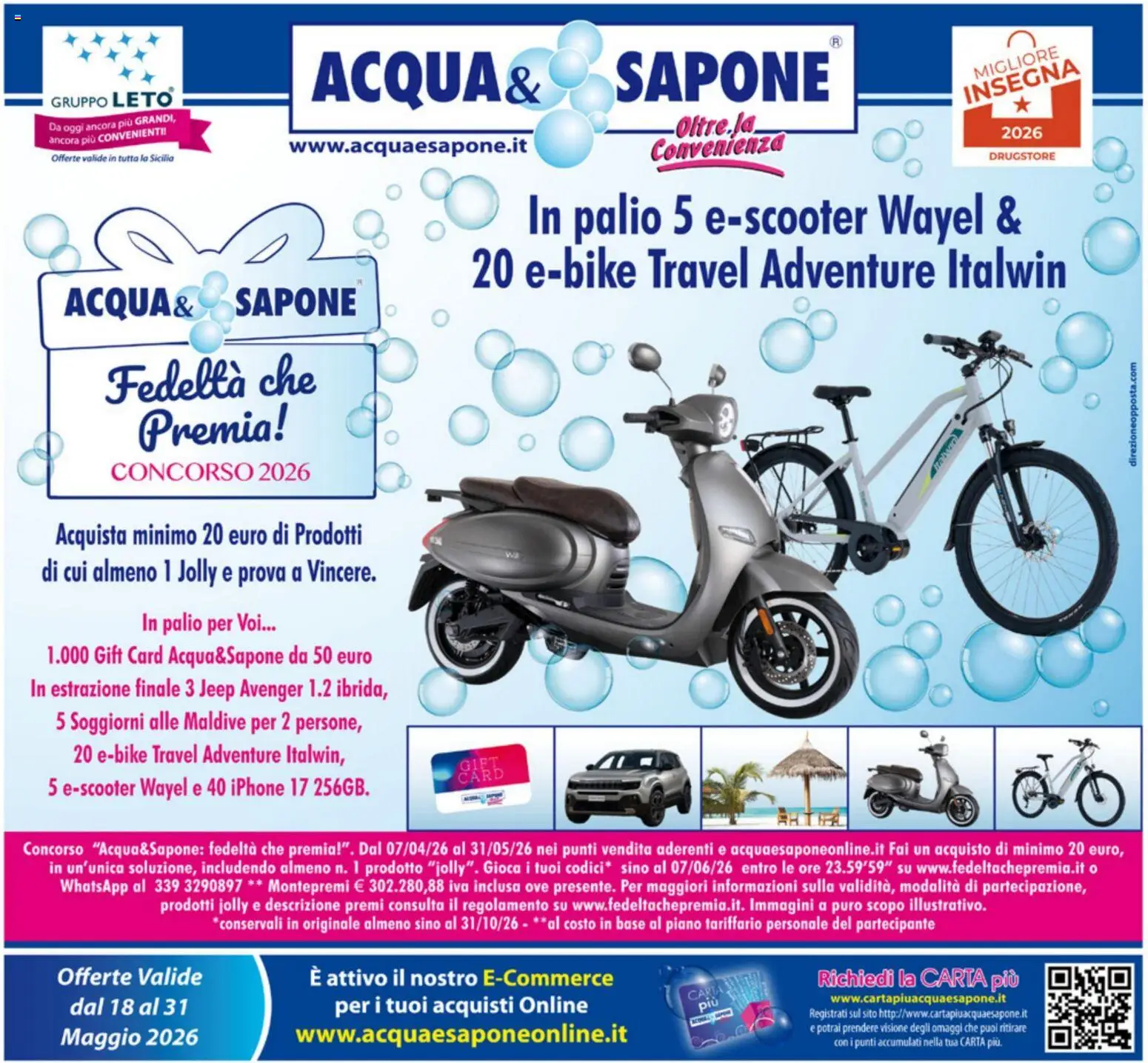 Volantino Acqua e Sapone del 18.05.2026 | Pagina: 1 | Prodotti: Sapone, Iphone