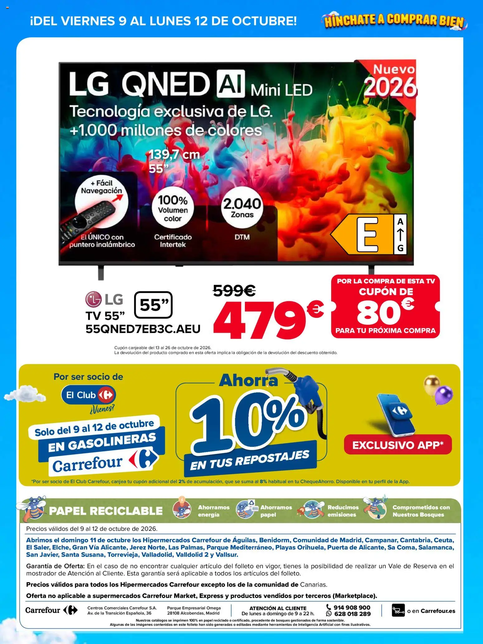Carrefour Precio Imbatible │ válido desde el 09/10/2026 | Página: 8 | Productos: Omega, Televisión, Herramientas, Navegación