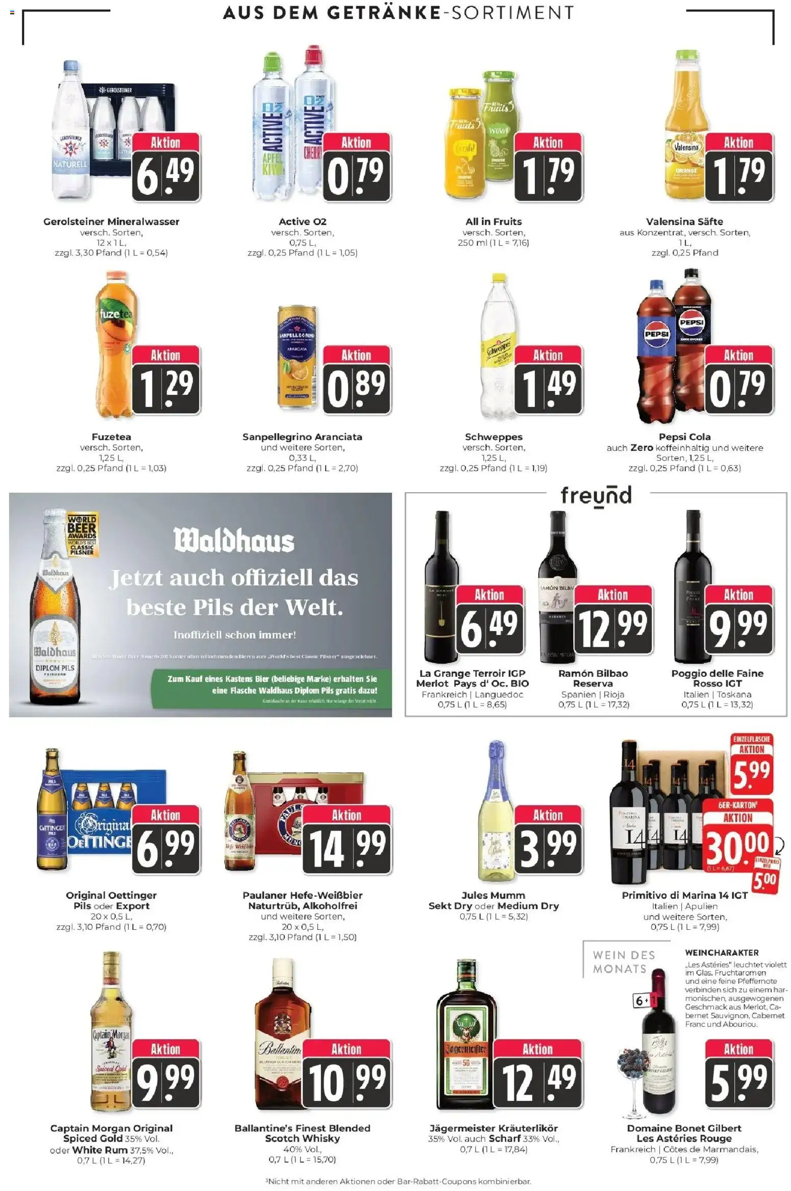 Edeka Prospekt Schliengen (ab 05.10.2026) » Angebote Online | Seite: 14 | Produkte: Rum, Merlot, Oettinger, Captain morgan