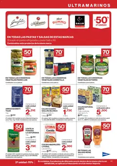 Vista previa Hipercor catálogo válido desde el 24/09/2026 | Página: 33 | Productos: Conservas, Espárragos, Pasta, Lentejas