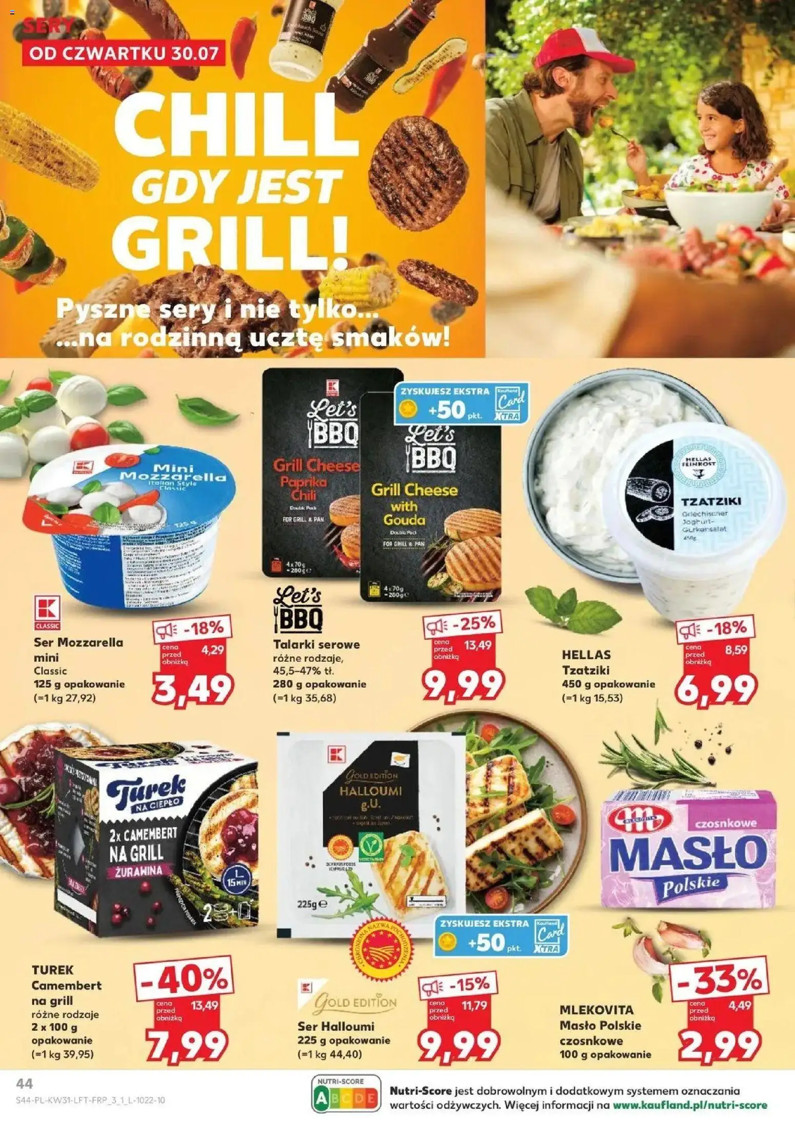 Kaufland gazetka od 30.07.2026 | Strona: 44 | Produkty: Chili, Camembert, Sery, Ser halloumi