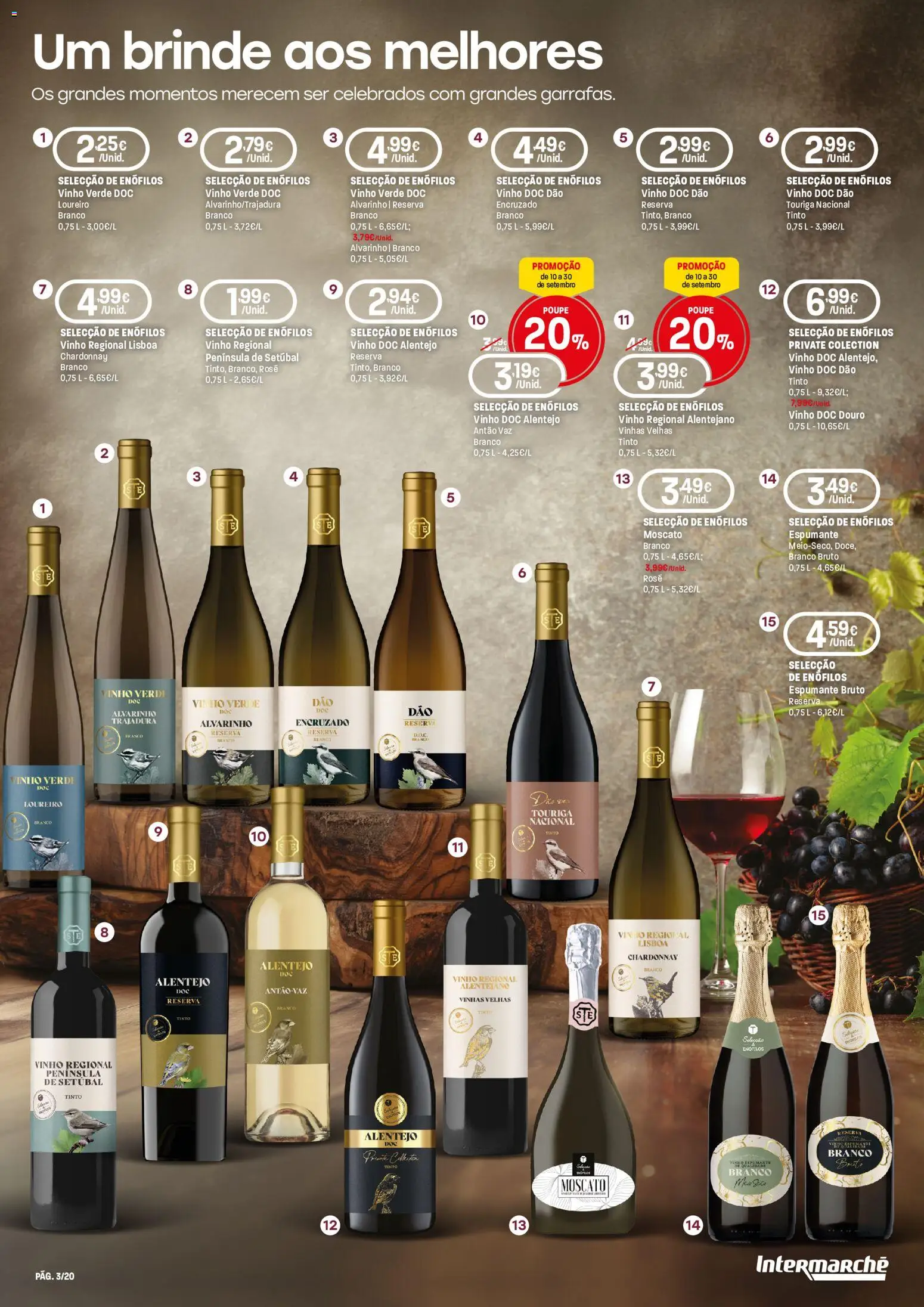 Intermarché folheto Especial Vinhos Contact │ válido de 10/09/2026 | Página: 3