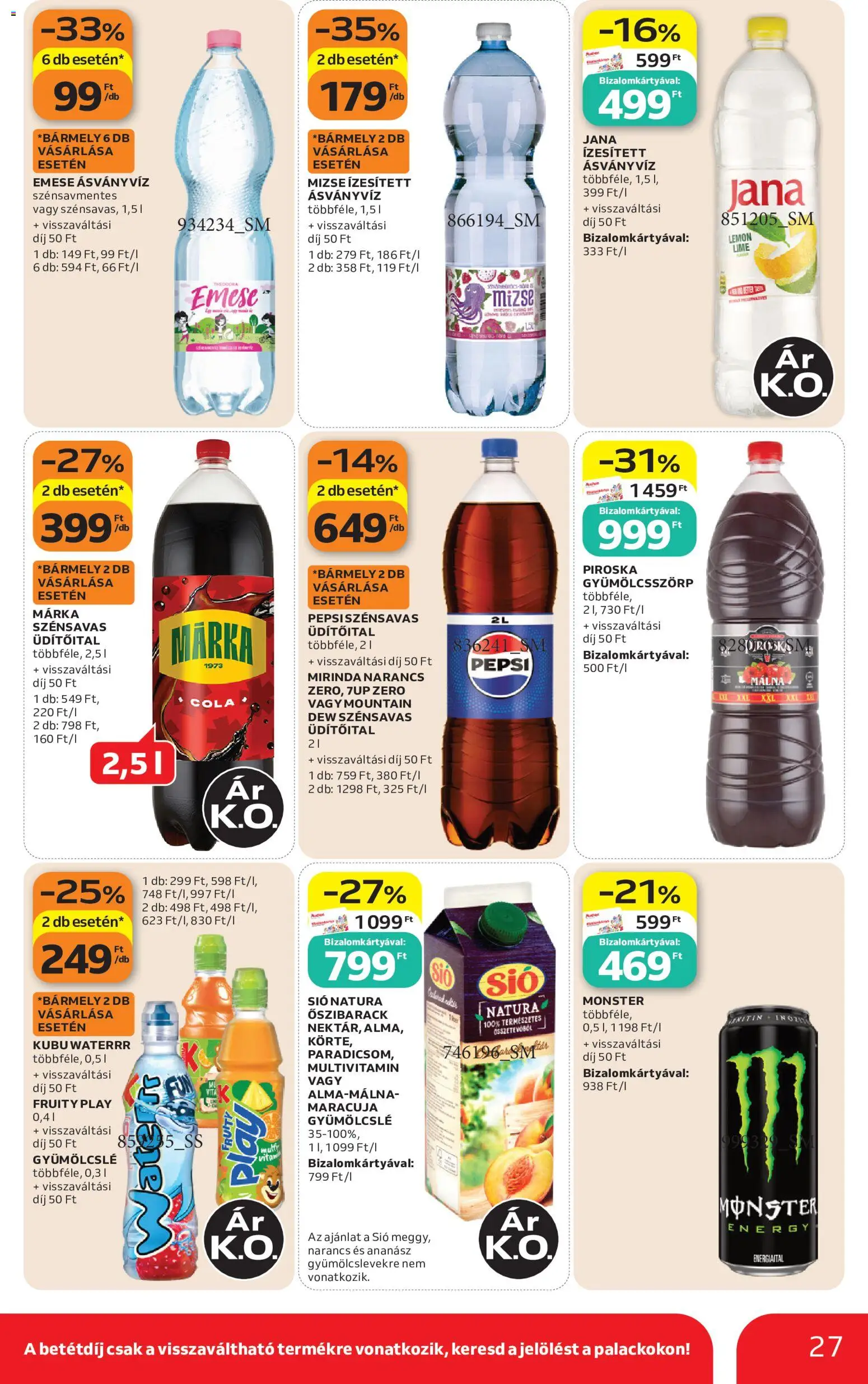 Auchan akciós ujság - amely érvényes a következő dátumtól: 2026.09.03. | Oldal: 27