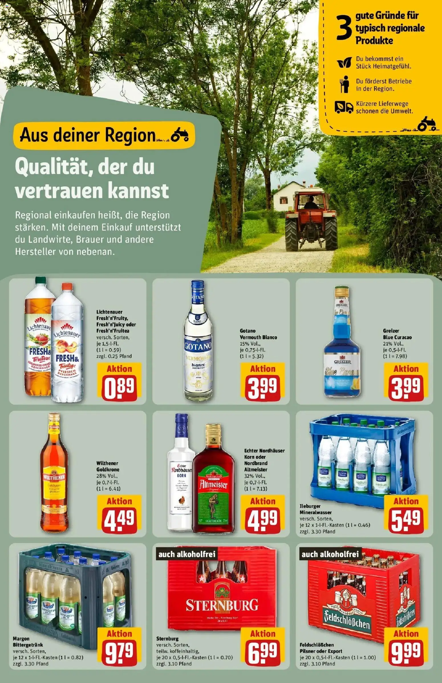 REWE Prospekt ab 03.08.2026 zum Blättern » Angebote | Seite: 19 | Produkte: Wilthener, Mineralwasser, Pfirsich