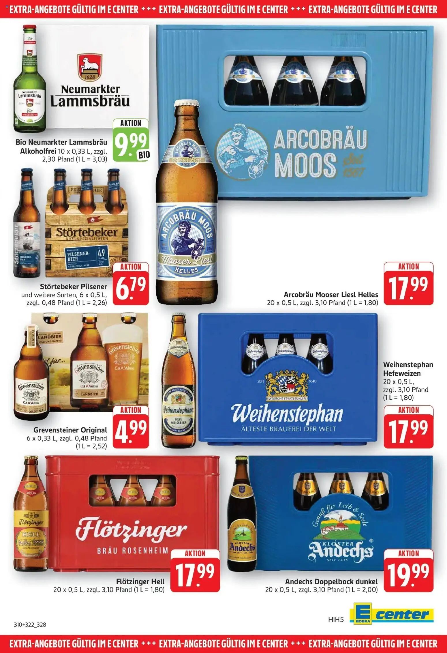 Edeka Prospekt Filderstadt-Bonlanden (ab 05.10.2026) » Angebote Online | Seite: 27 | Produkte: Bier, Weißbier, Pils, Hefe weissbier