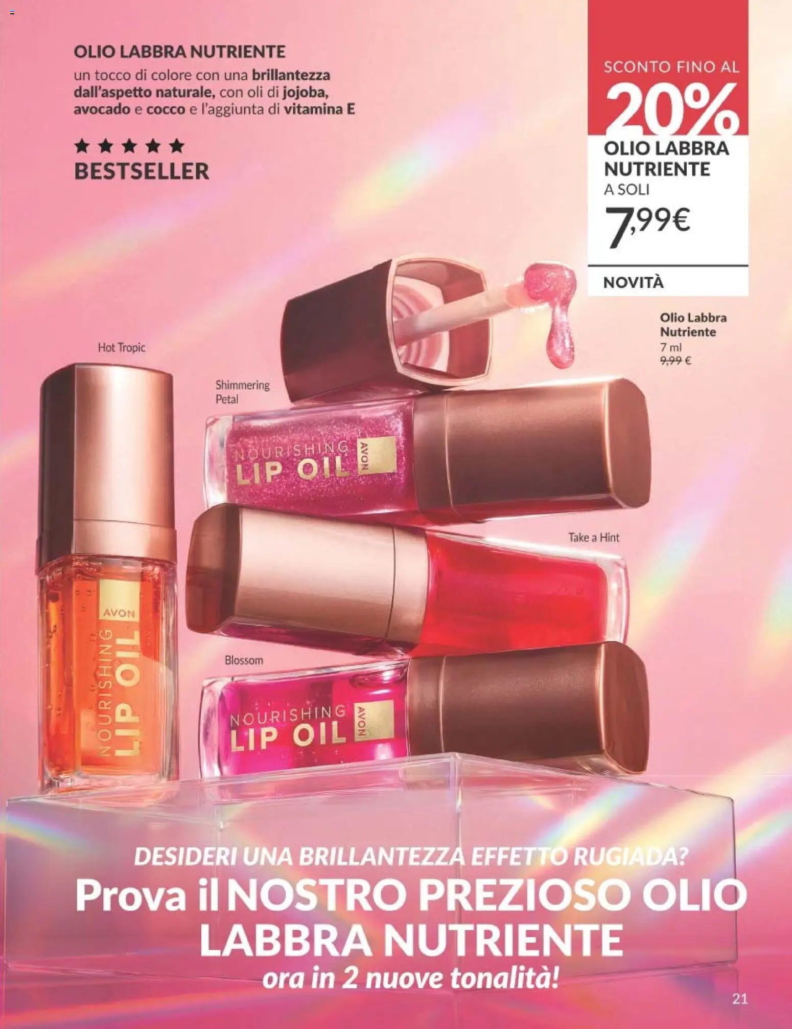 Volantino Avon del 01.06.2026 | Pagina: 21 | Prodotti: Avocado, Olio, Cocco