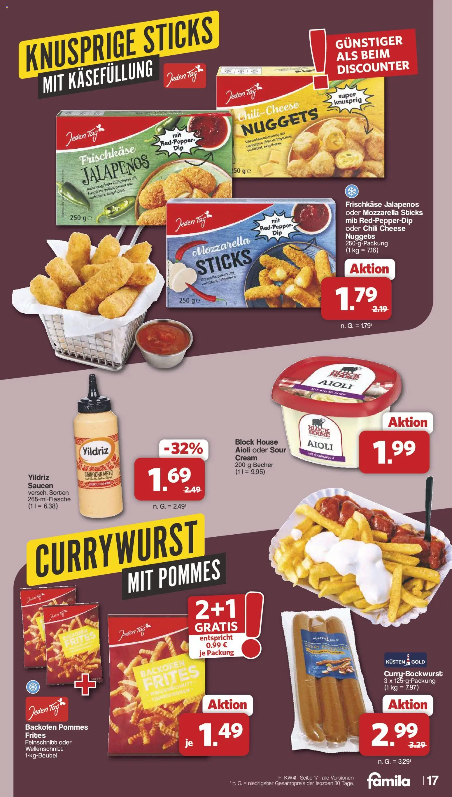 Famila Nordwest Prospekt – gültig ab 05.10.2026 | Seite: 17 | Produkte: Knoblauch, Chili, Backofen, Frischkase