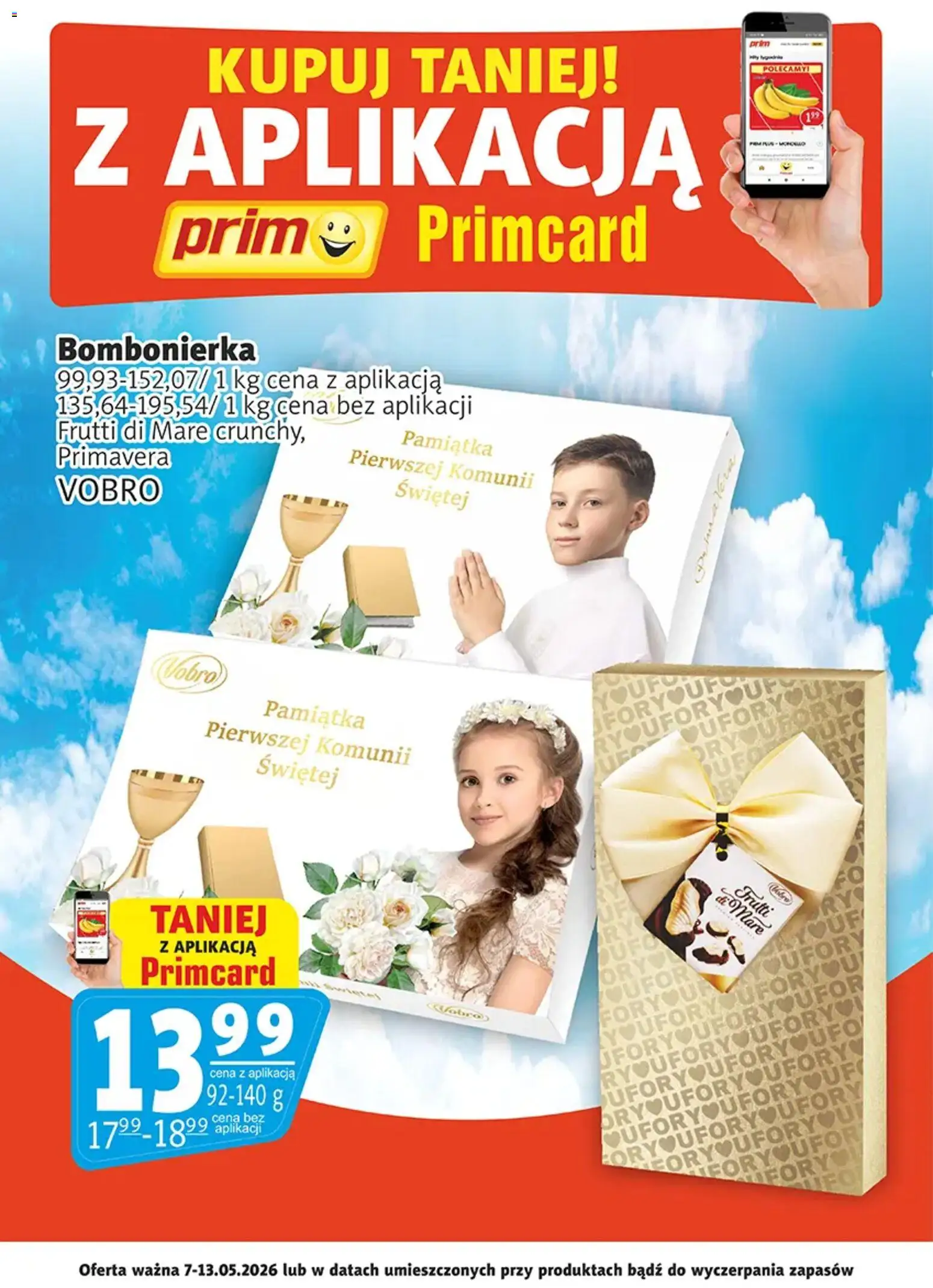 Prim Market promocje - Primcard od 07.05.2026 | Strona: 1 | Produkty: Bombonierka, Frutti di Mare