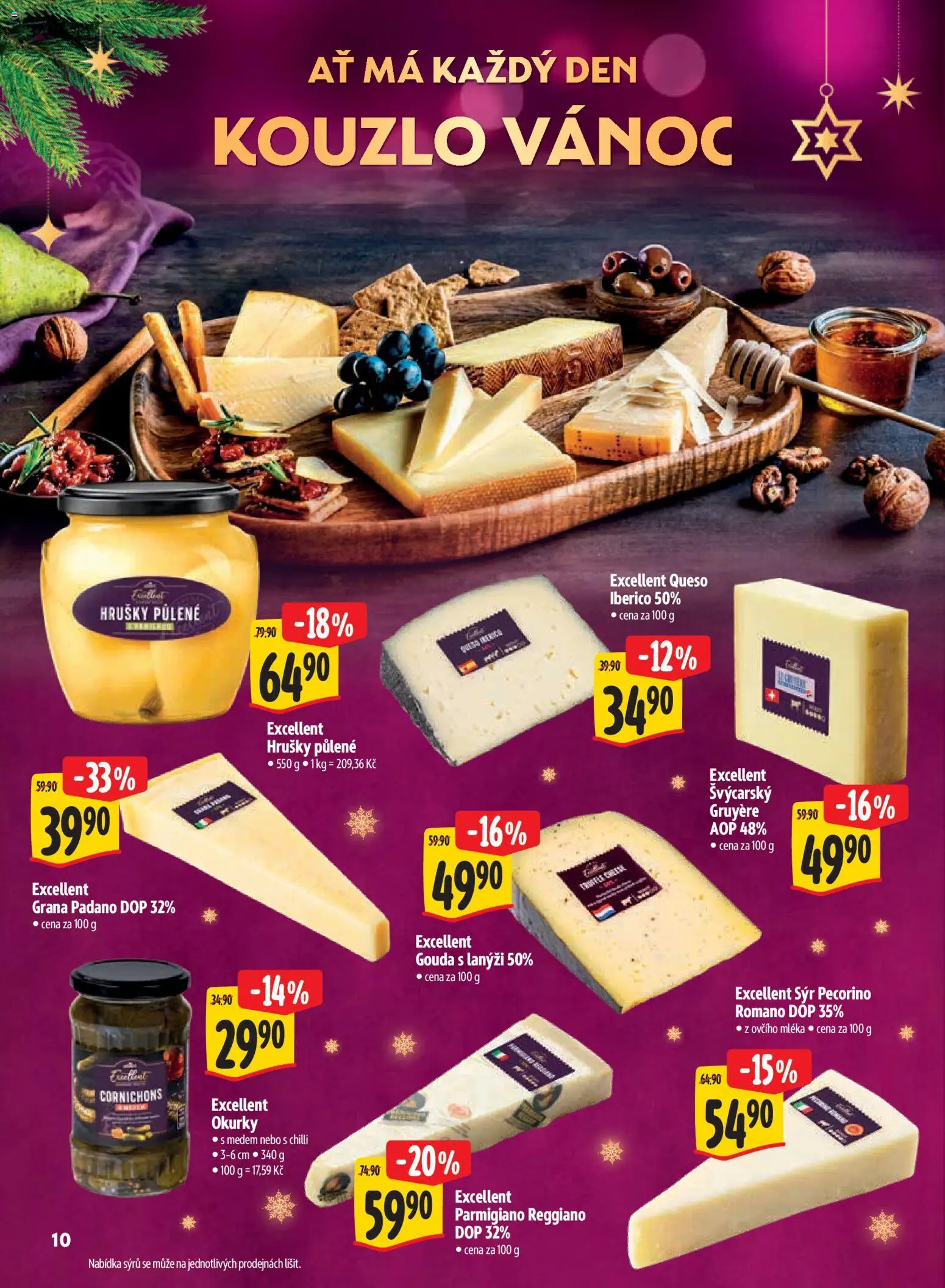 Albert leták - Supermarket Kouzlo Vánoc od 29.10.2026 | Strana: 10 | Produkty: Sýr, Pecorino, Pecorino Romano, Grana Padano