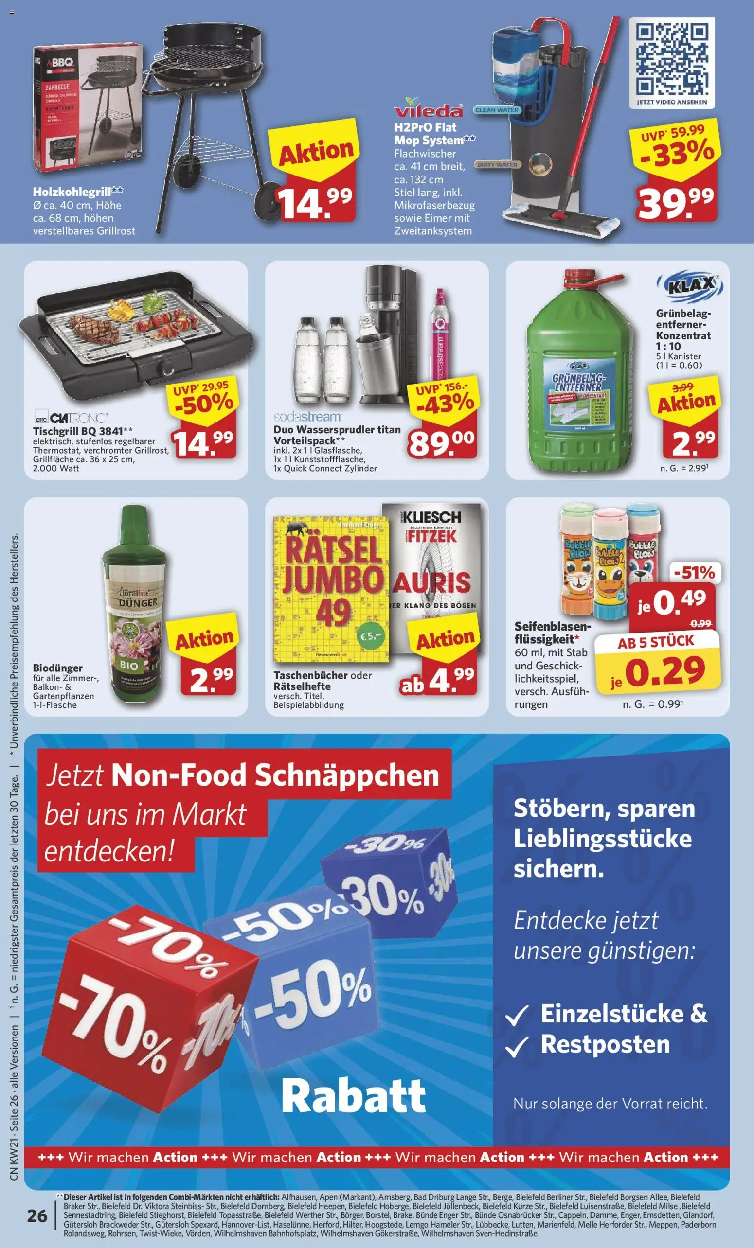 Combi Prospekt 	 – gültig ab 18.05.2026 | Seite: 26 | Produkte: Berliner, Bad, Video, Sodastream