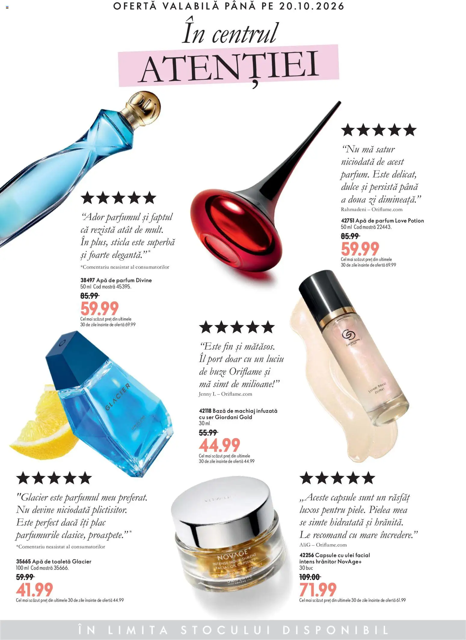 Noul catalog Oriflame – valabil de la 14.10.2026 | Pagină: 2 | Produse: Apă de parfum, Toaletă, Parfum, Machiaj