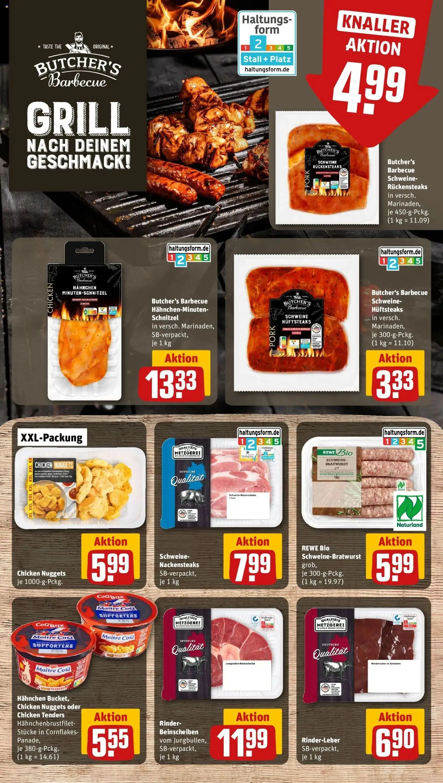 Rewe Prospekt Bad Orb	 – gültig ab 23.03.2026 | Seite: 10 | Produkte: Nackensteaks, Grill, Bratwurst, Schnitzel