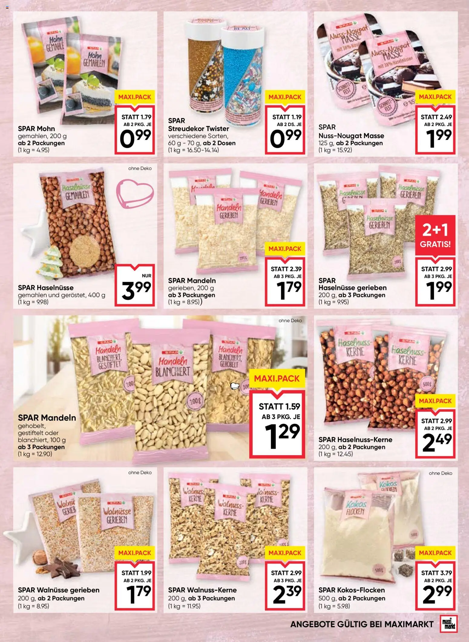 Maximarkt Beilage gültig ab 22.10.2026 | Seite: 15 | Produkte: Flocken, Haselnüsse