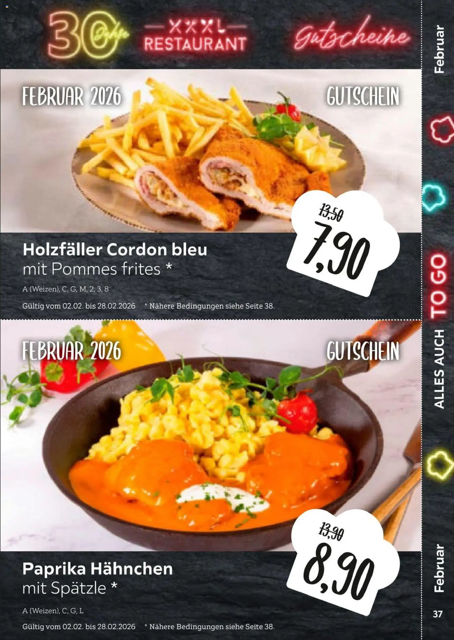 XXXL Lutz  Freundschaftskartenjournal – gültig ab 01.02.2026 | Seite: 37 | Produkte: Hahnchen, Pommes, Pommes frites, Paprika