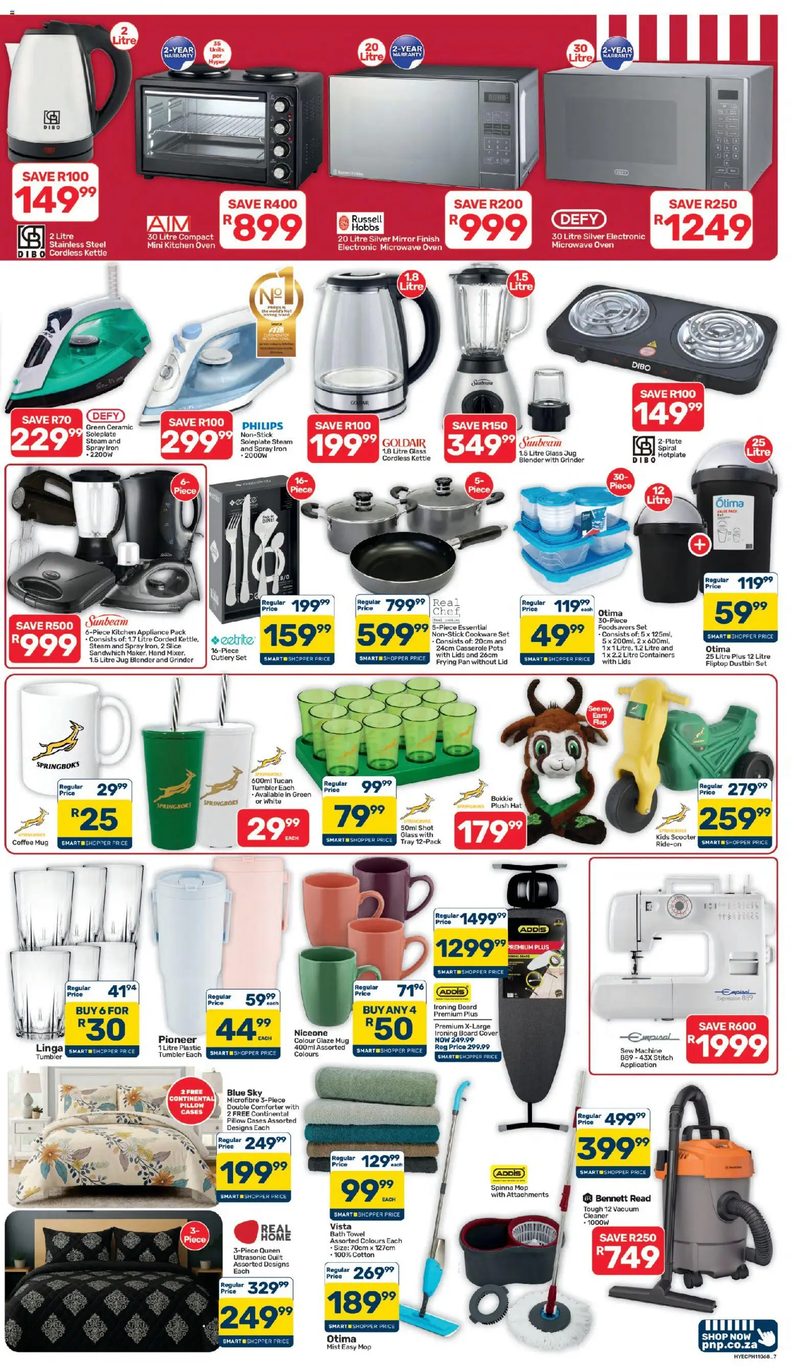 New Pick n Pay catalogue – valid from 24/07/2026 | Page: 7 | Products: Cover, Grinder, Ironing board, Towel