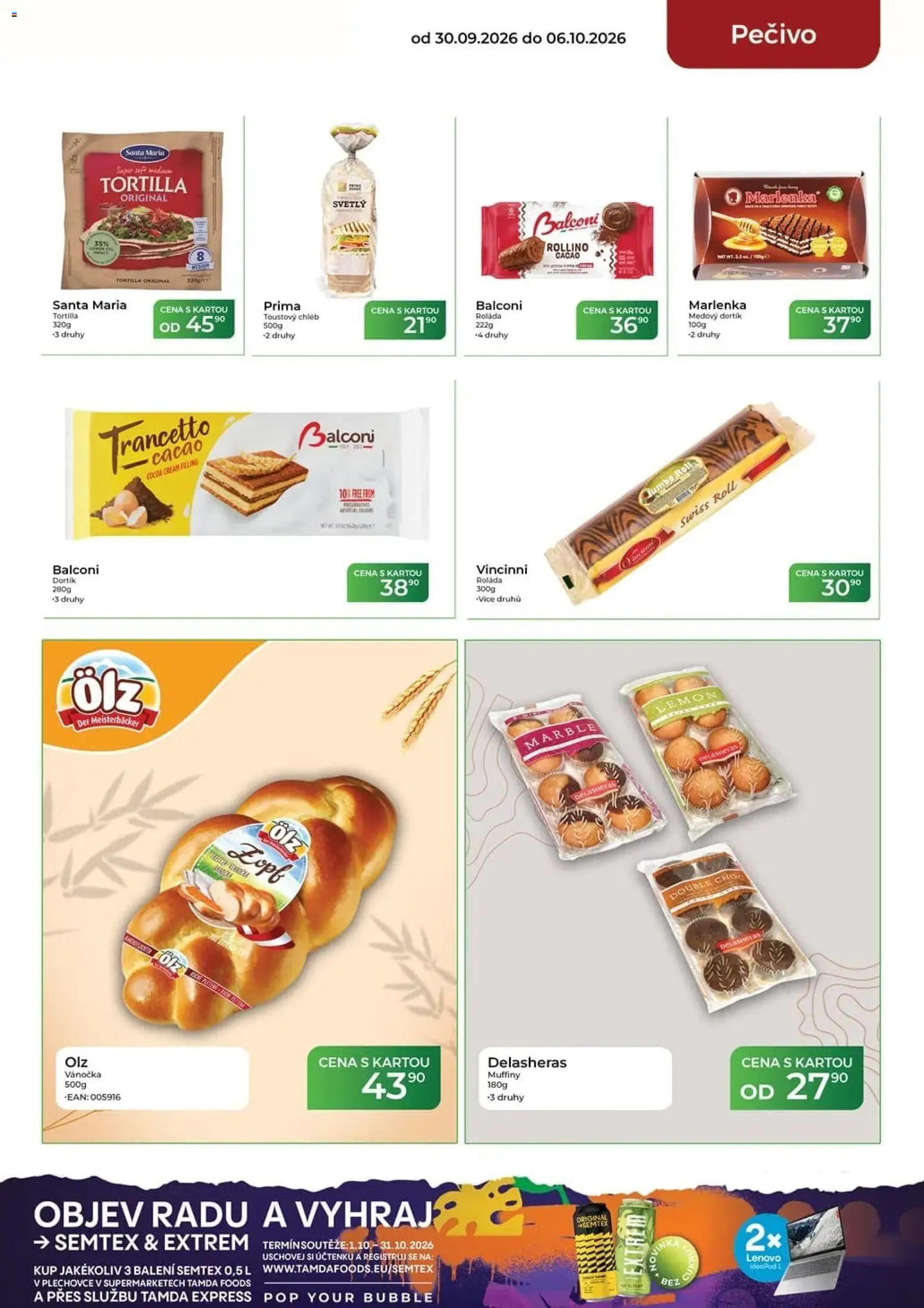 Tamda Foods leták od 30.09.2026 | Strana: 25 | Produkty: Chléb, Semtex, Tortilla, Toustový chléb