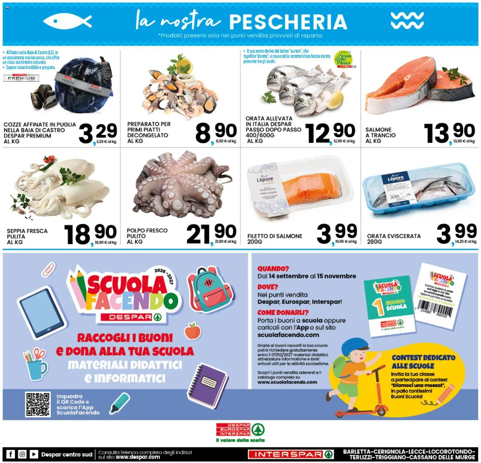 Volantino Interspar del 12/10/2026 | Pagina: 20 | Prodotti: Porta, Salmone, Filetto di salmone, Piatti