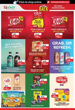 Preview of Lulu Hypermarket Welcome Back - Abu Dhabi & Al Ain valid from 24 Aug, 2026 | Page: 12 | Products: Coffee, Apple, Banana, Cereals