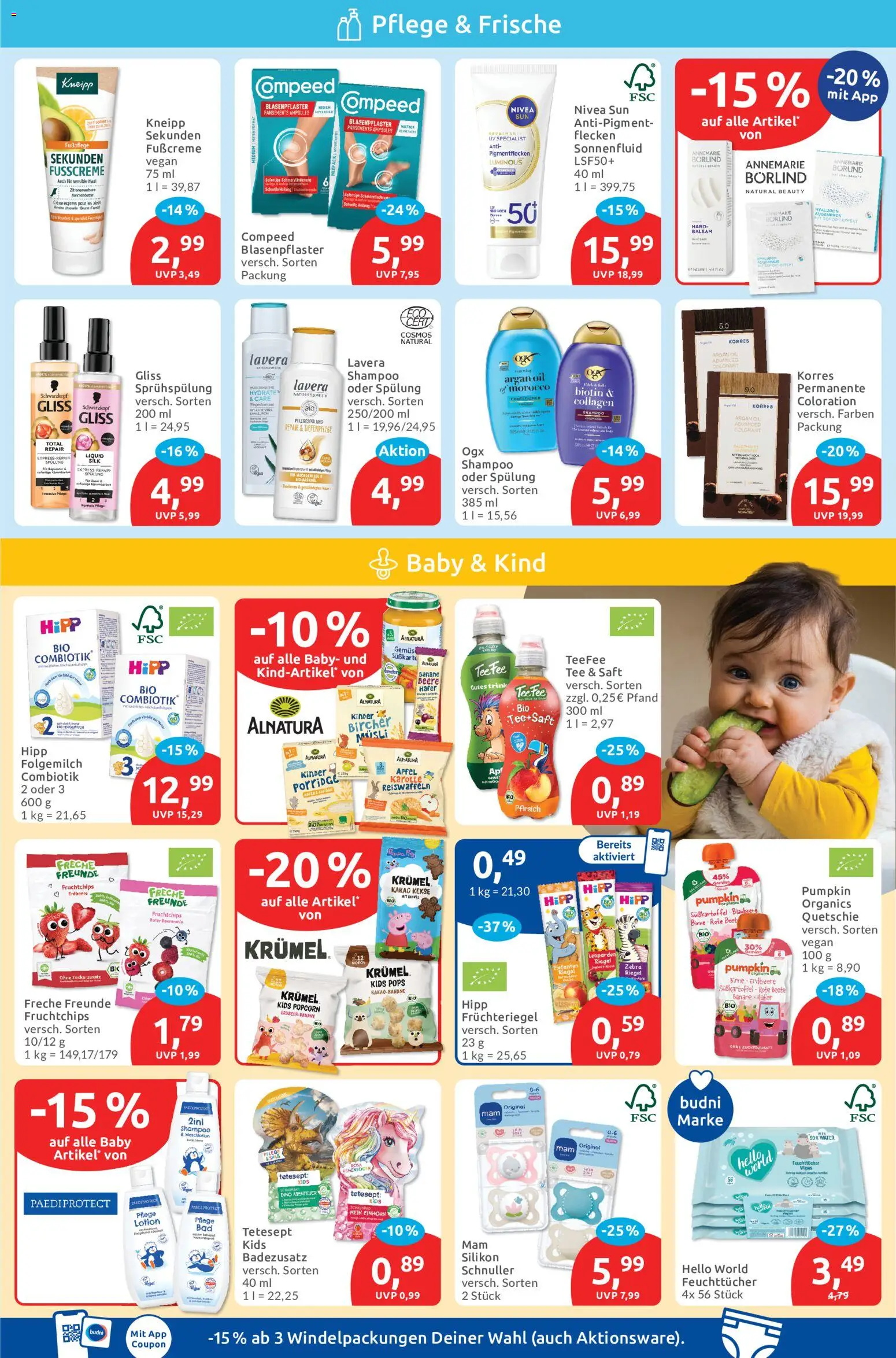 Budni Prospekt – gültig ab 28.09.2026 | Seite: 3 | Produkte: Spülung, Pfirsich, Saft, Tee