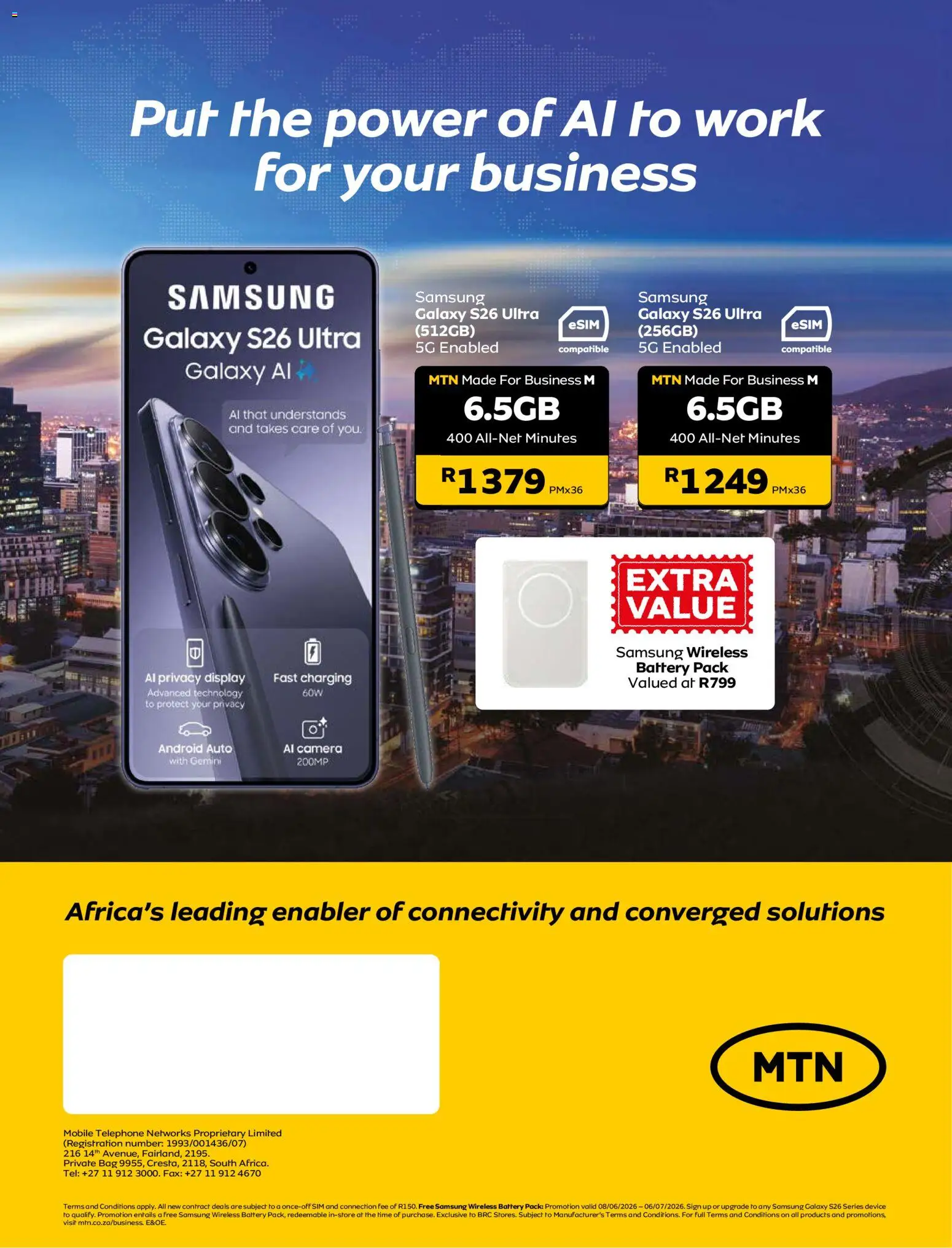 New MTN catalogue – valid from 08.06.2026 | Page: 12 | Products: Camera, Bag, Battery