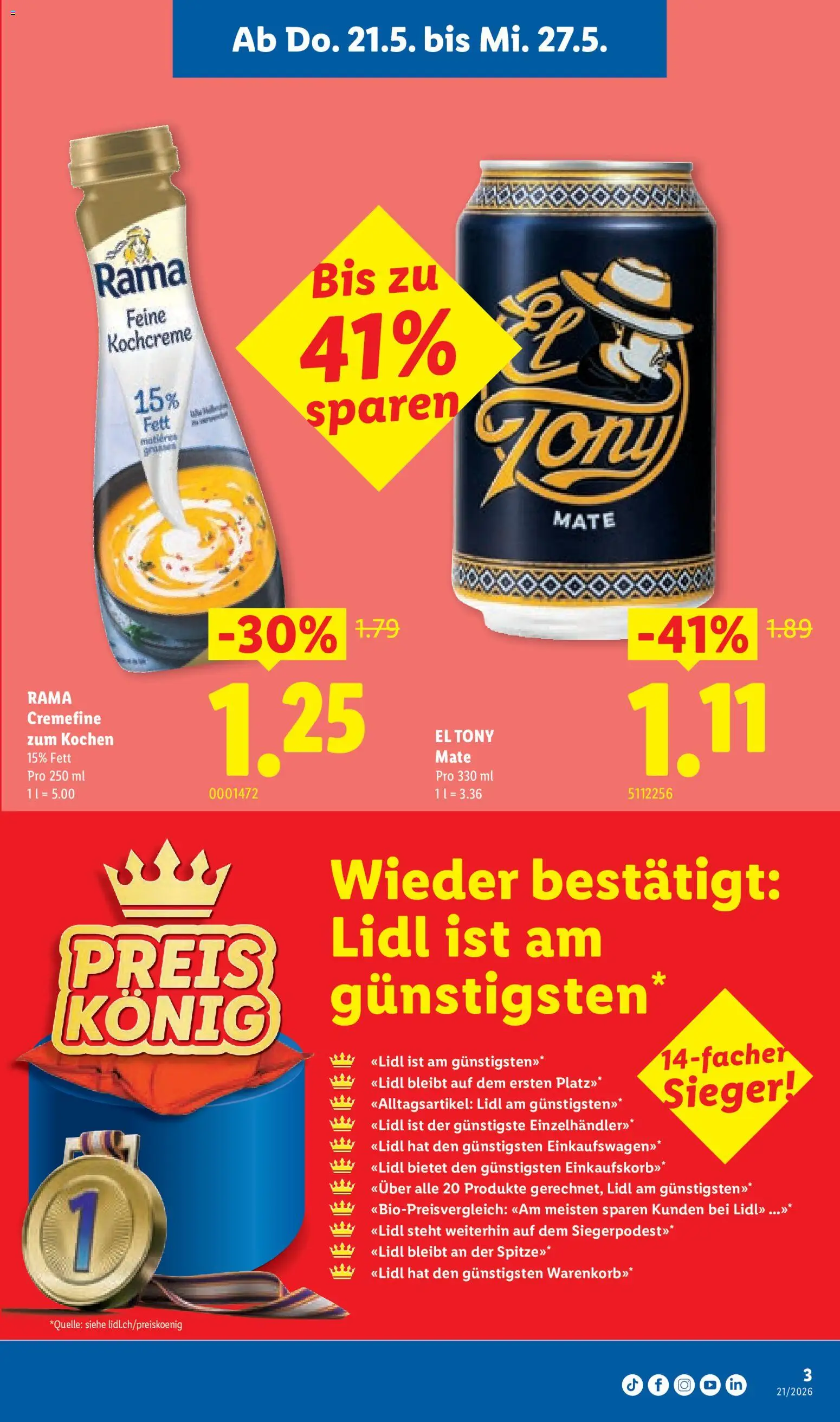 Lidl aktionen Neueröffnung Luzern – gültig ab 21.05.2026 | Seite: 3