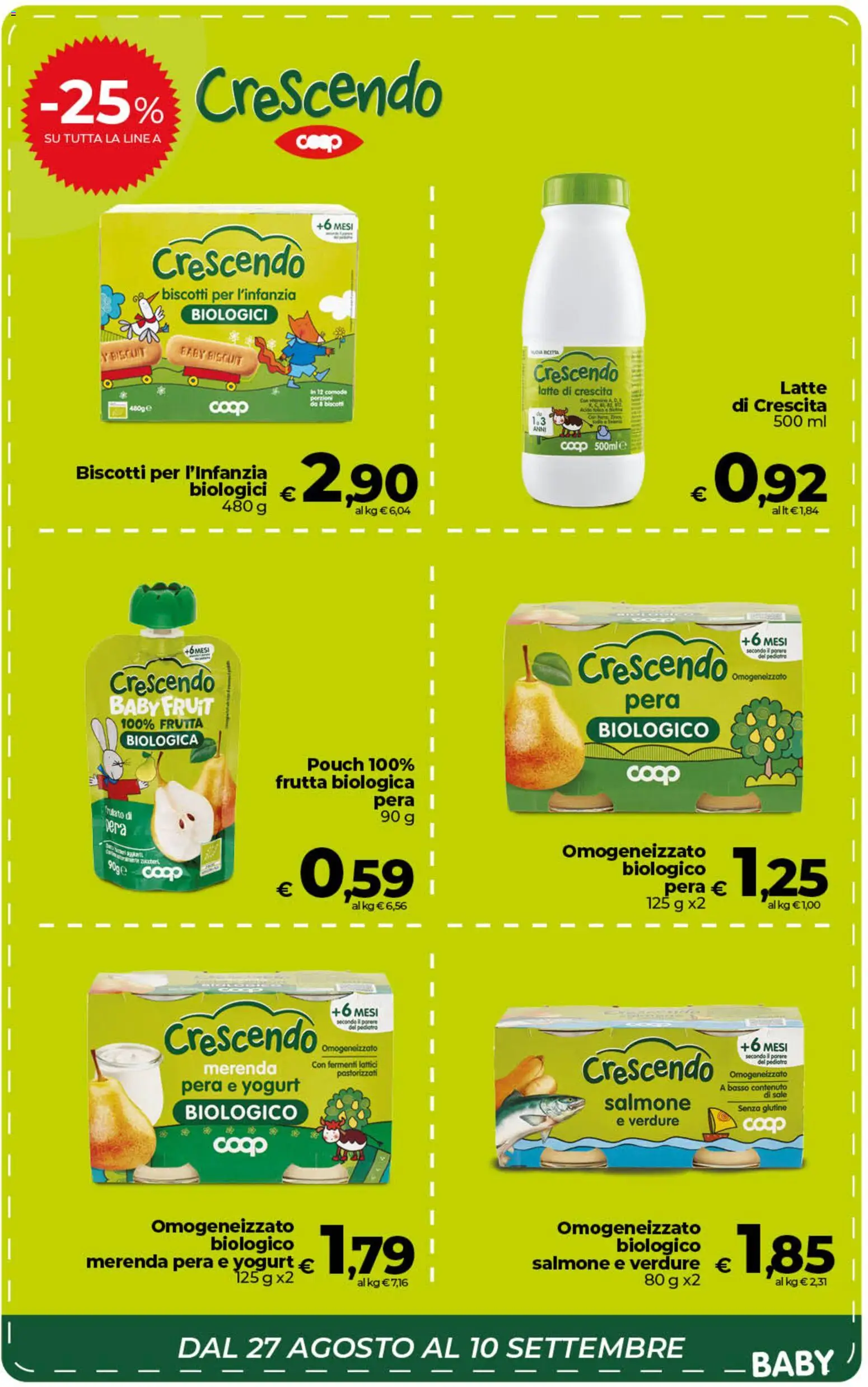 Volantino COOP del 01/09/2026 | Pagina: 28 | Prodotti: Senza glutine, Verdure, Sale, Pera