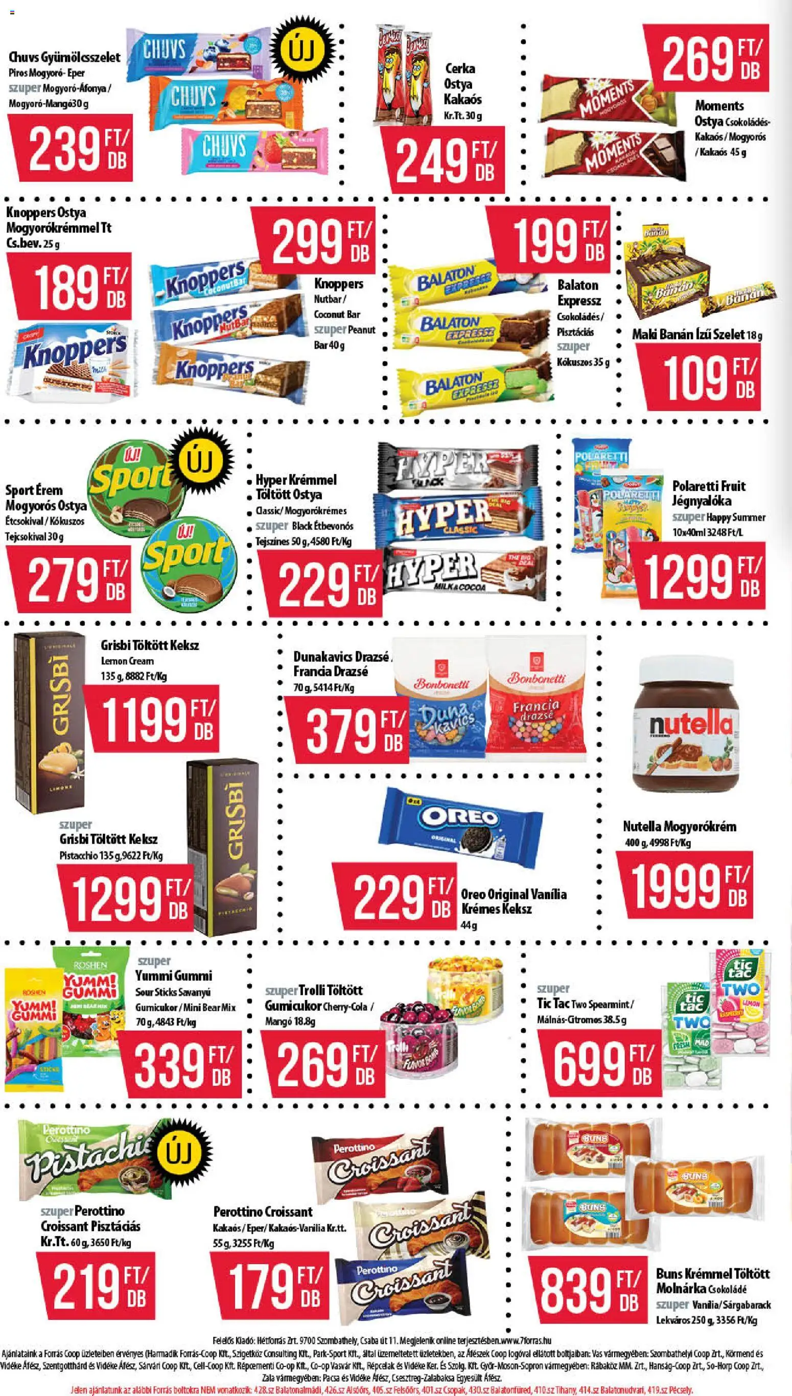 COOP akciós ujság - amely érvényes a következő dátumtól: 18.06.2026 | Oldal: 6 | Termékek: Croissant, Gumicukor, Drazsé, Keksz
