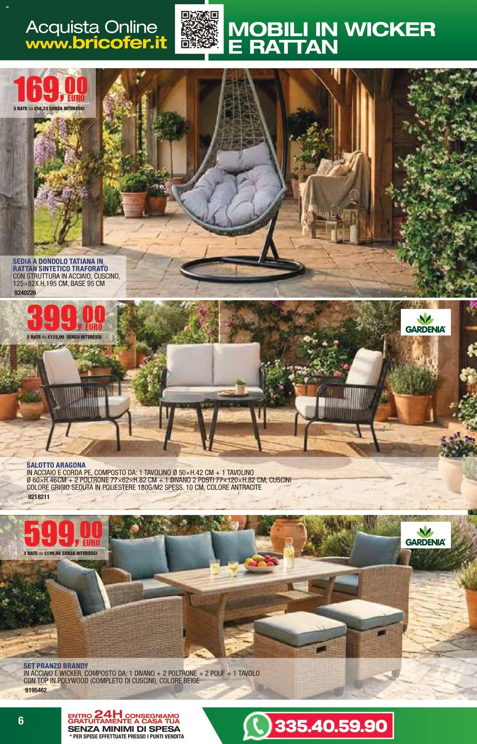 Volantino Self del 14/04/2026 | Pagina: 6 | Prodotti: Tavolino, Dondolo, Top, Brandy