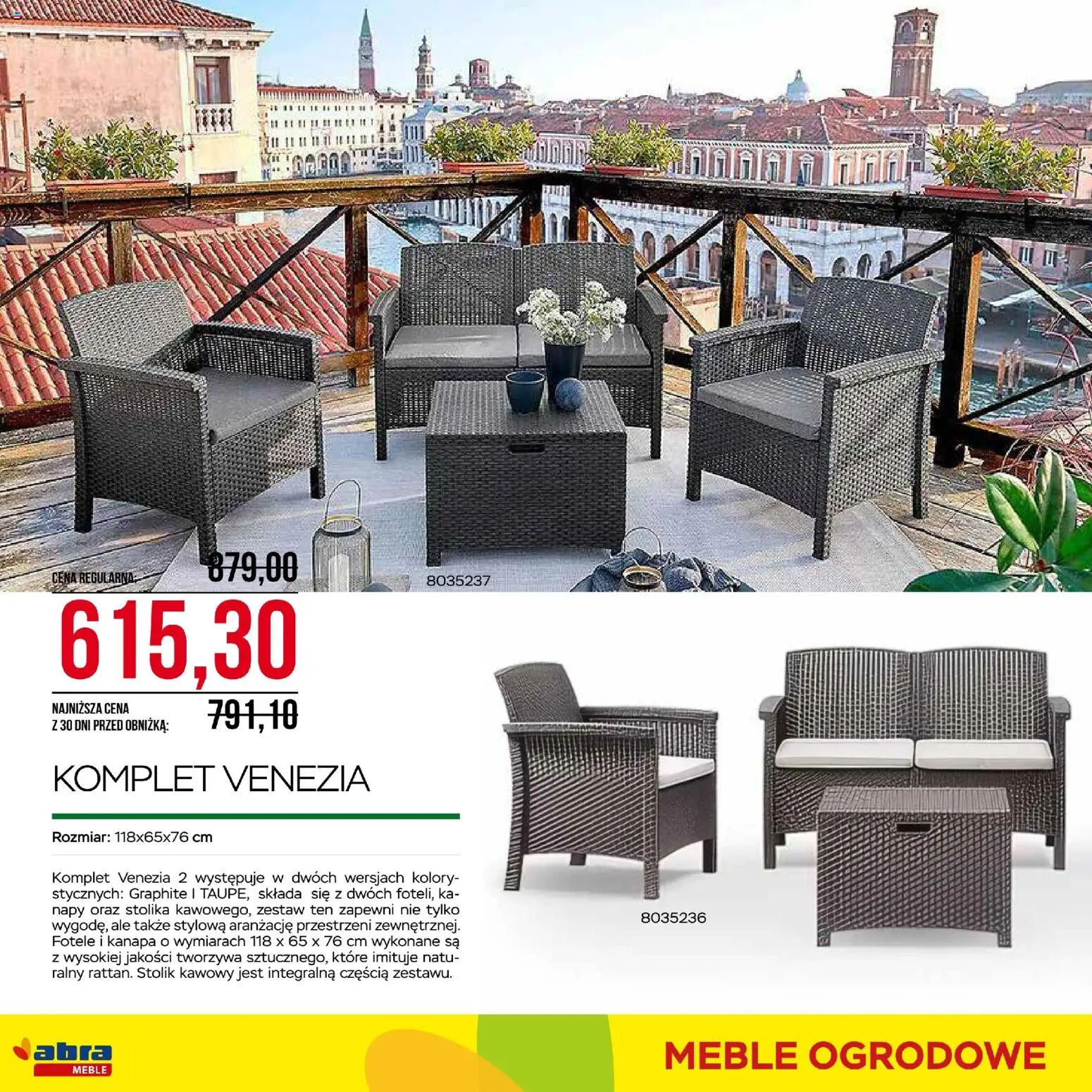 Abra meble gazetka od 25.08.2026 | Strona: 6 | Produkty: Kanapa, Stolik kawowy, Meble ogrodowe