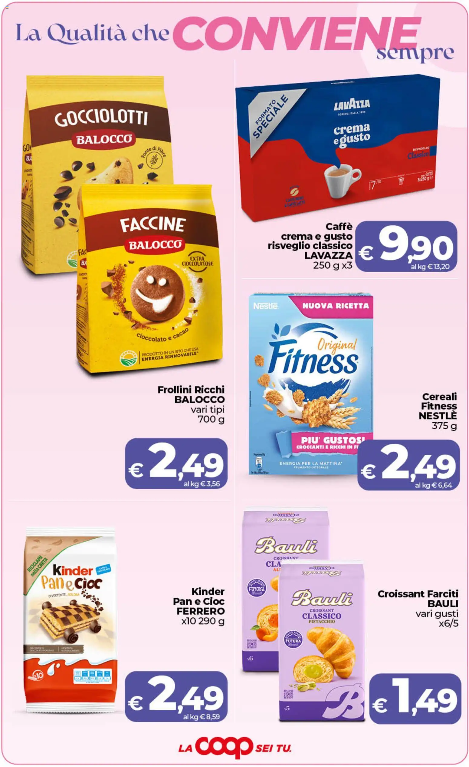 Volantino Ipercoop del 19.05.2026 | Pagina: 4 | Prodotti: Caffè, Cereali, Croissant, Lavazza