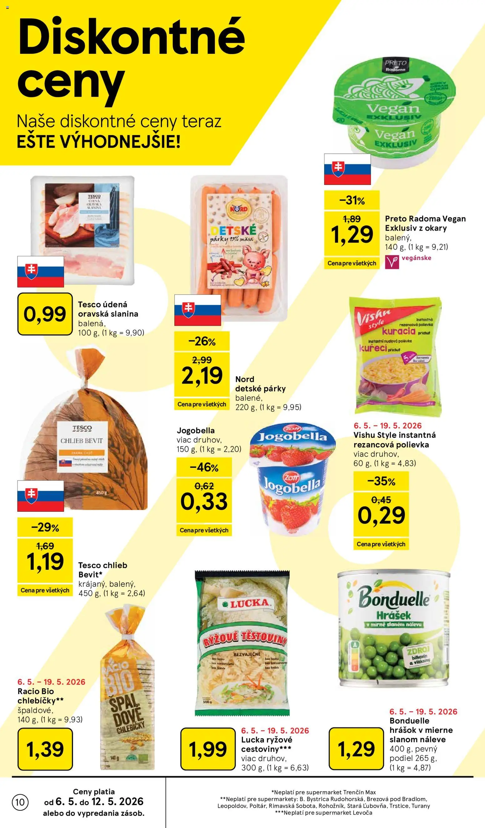 Nové Tesco akcie – leták je platný od 06.05.2026 | Strana: 10