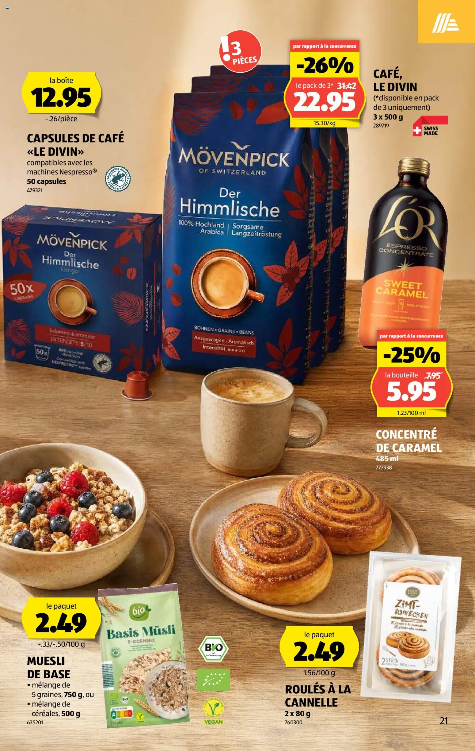 Aldi aktionen FR – gültig ab 15.10.2026 | Seite: 21 | Produkte: Müsli