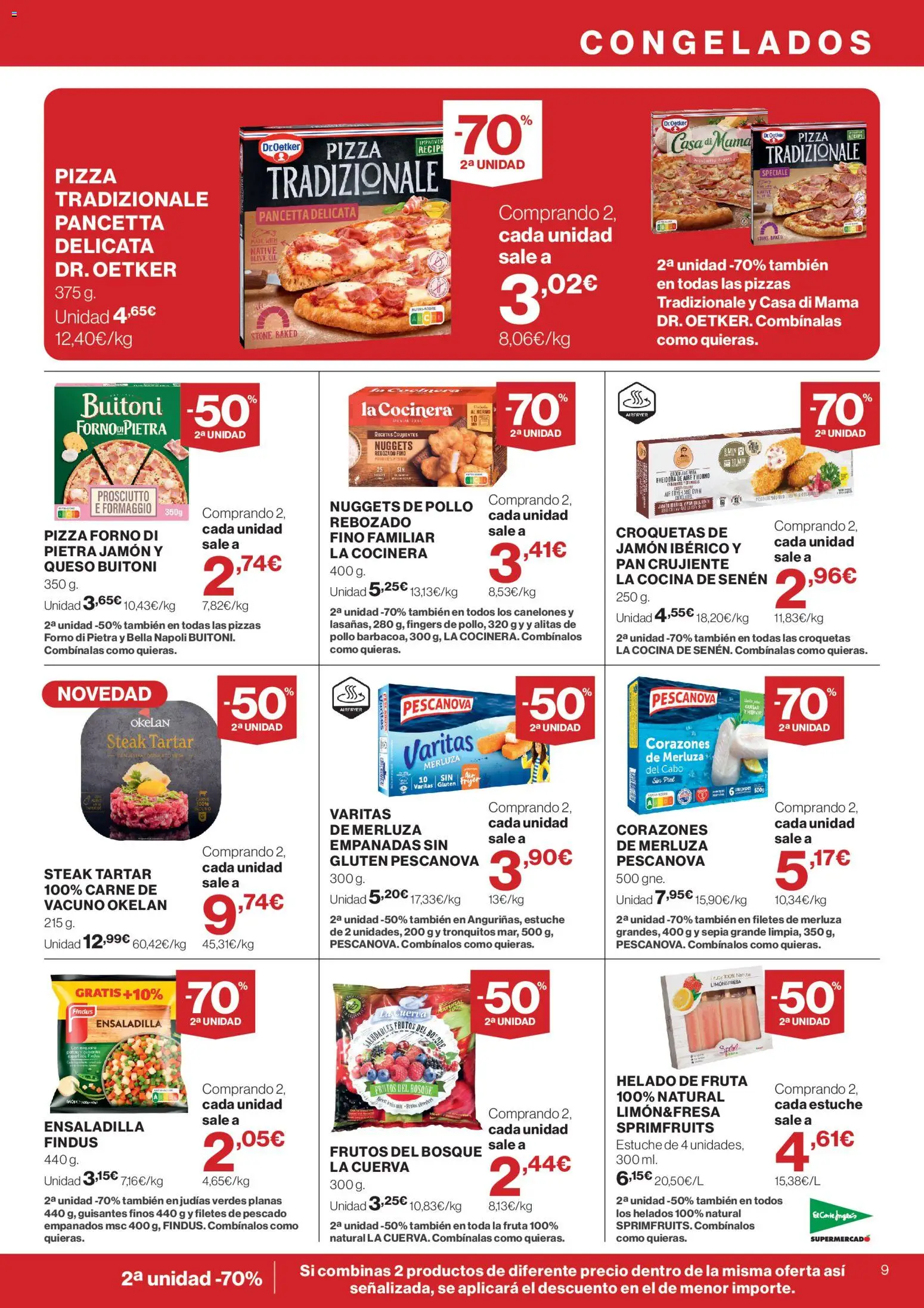 El Corte Inglés ofertas │ válido desde el 30/07/2026 | Página: 9 | Productos: Queso, Jamón ibérico, Croquetas, Nuggets