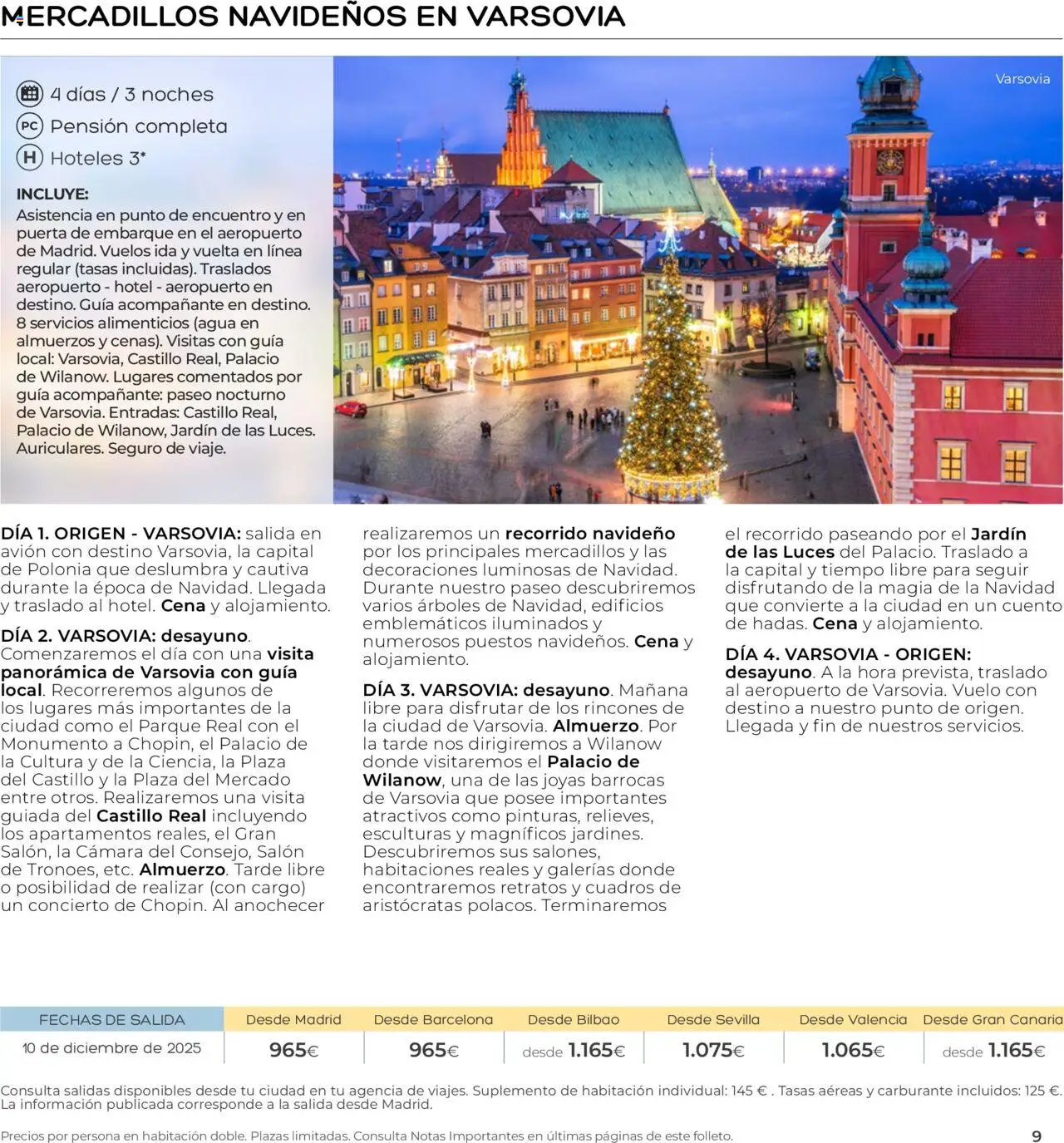 Viajes El Corte Inglés - Club de Vacaciones - Vacaciones Económicas Personalizado │ válido desde el 01/09/2025 | Página: 9 | Productos: Salón, PC, Cámara, Agua