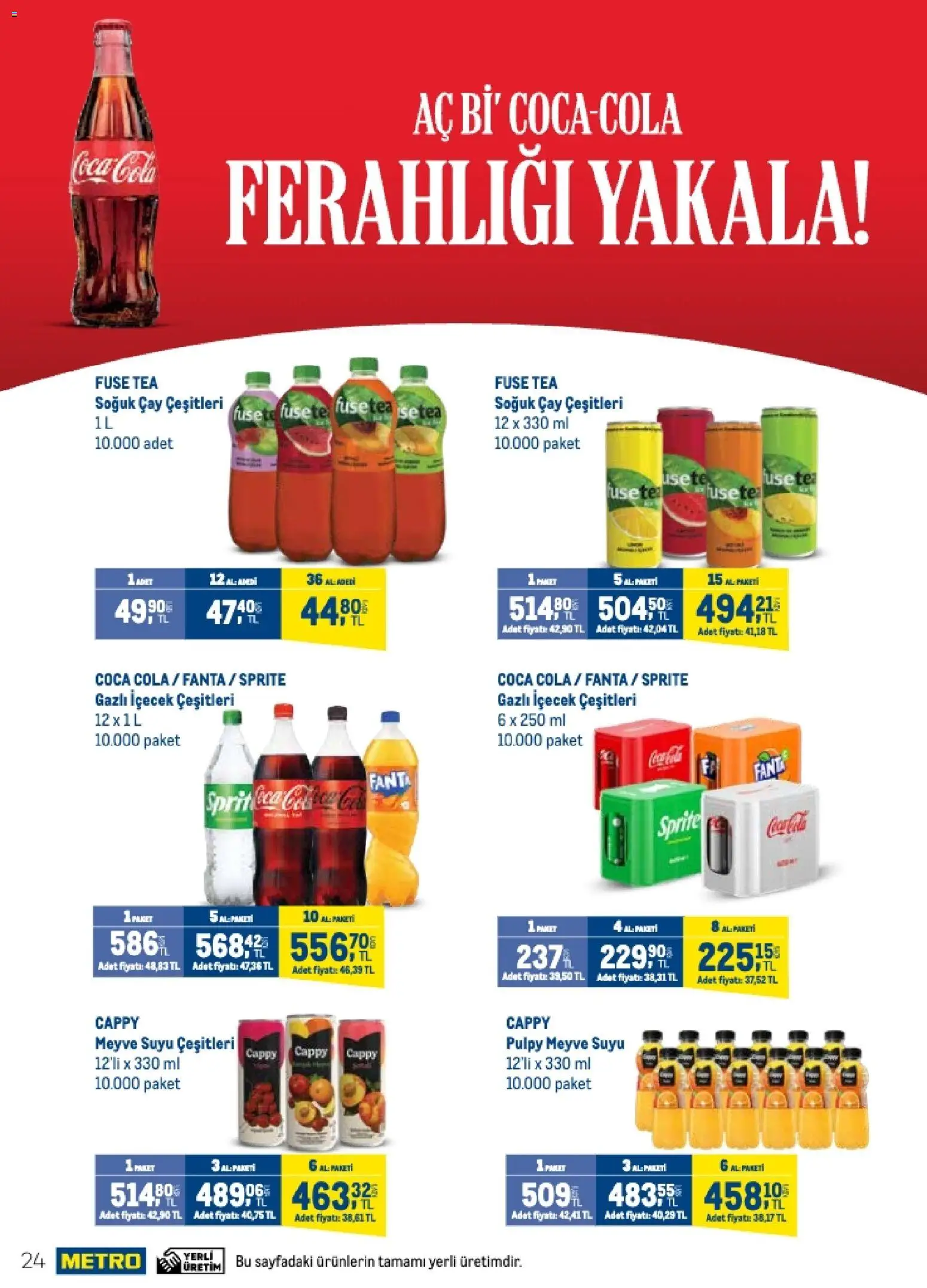 Metro - Q4 Tedarikçi Flyer - 23 Eylül 2026 tarihinden itibaren geçerlidir | Sayfa: 24 | Ürünler: Fuse tea, Meyve suyu, Meyve, Sprite