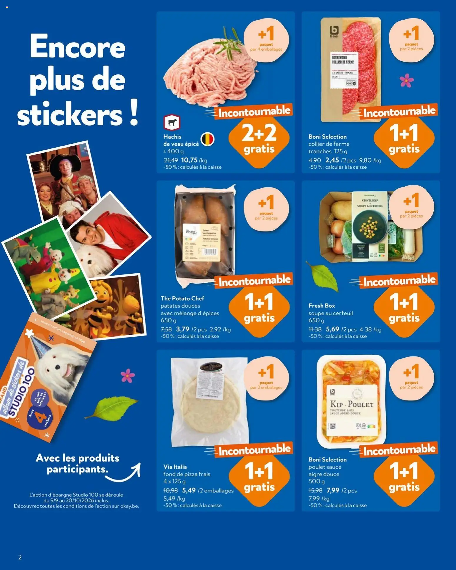 {H1} | Pagina: 2 | Producten: Saus, Stickers, La, Kip