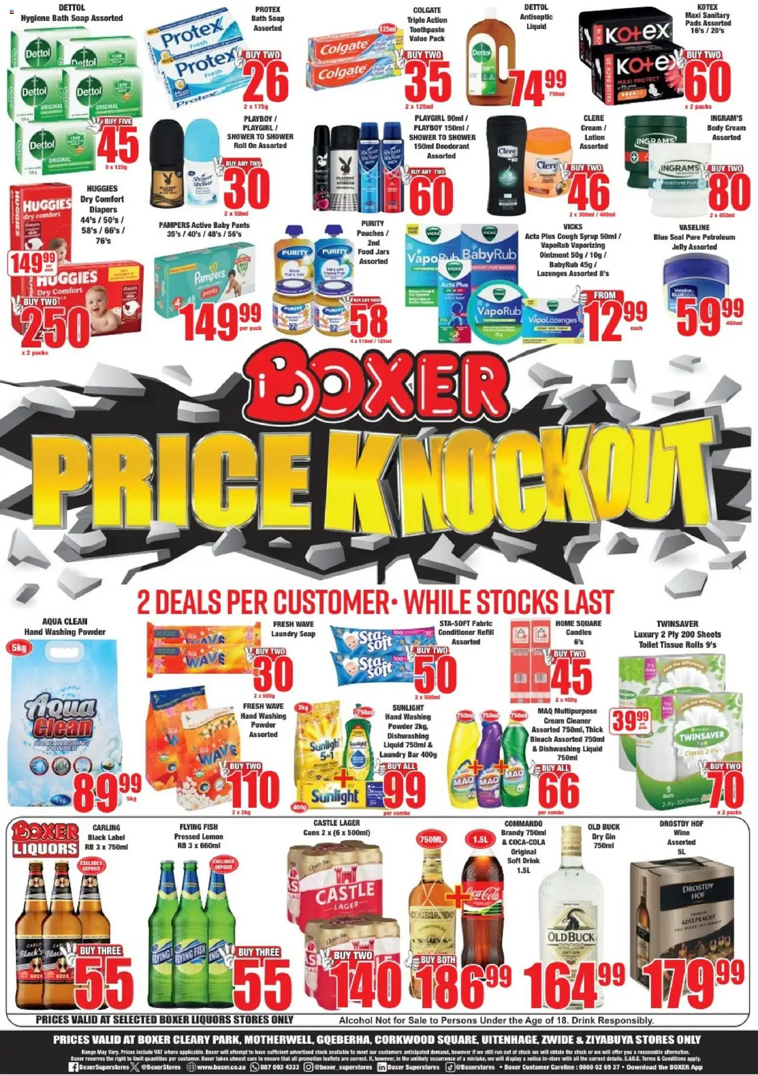 New Boxer catalogue – valid from 08.06.2026 | Page: 8 | Products: Shower, Brandy, Bleach, Syrup