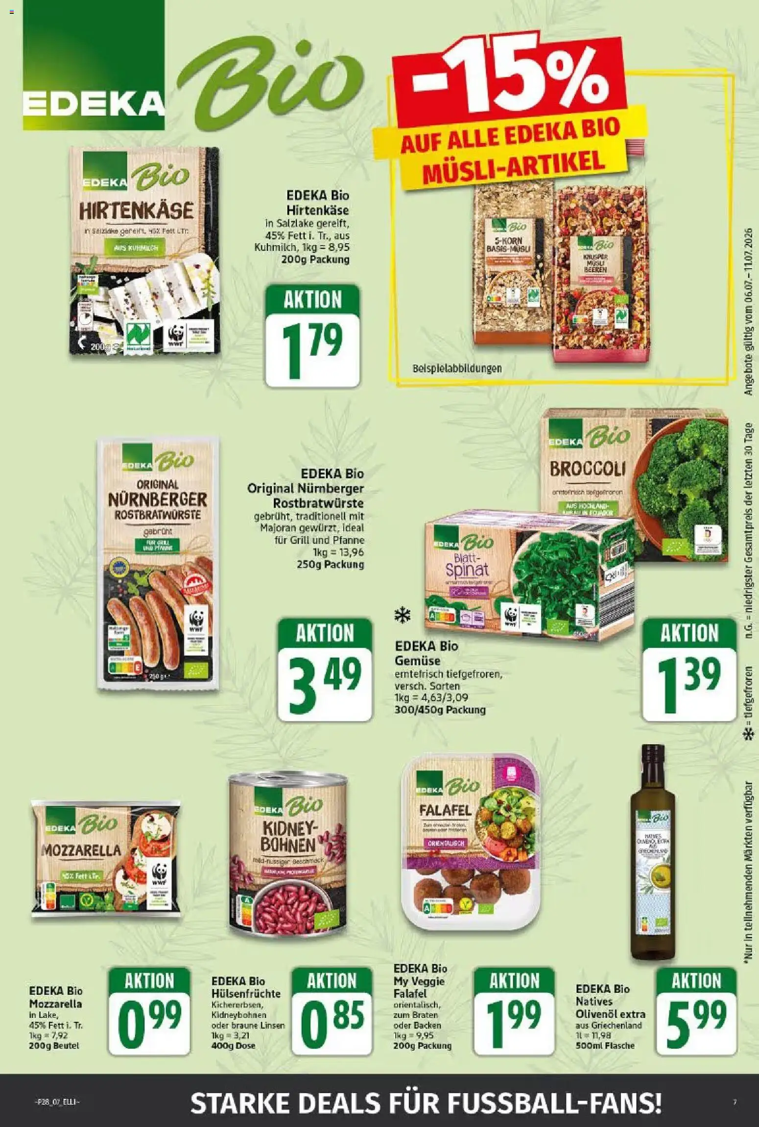 Elli Markt Prospekt Langenberg – gültig ab 06.07.2026 | Seite: 7 | Produkte: Grill, Mozzarella, Olivenol, Gemüse