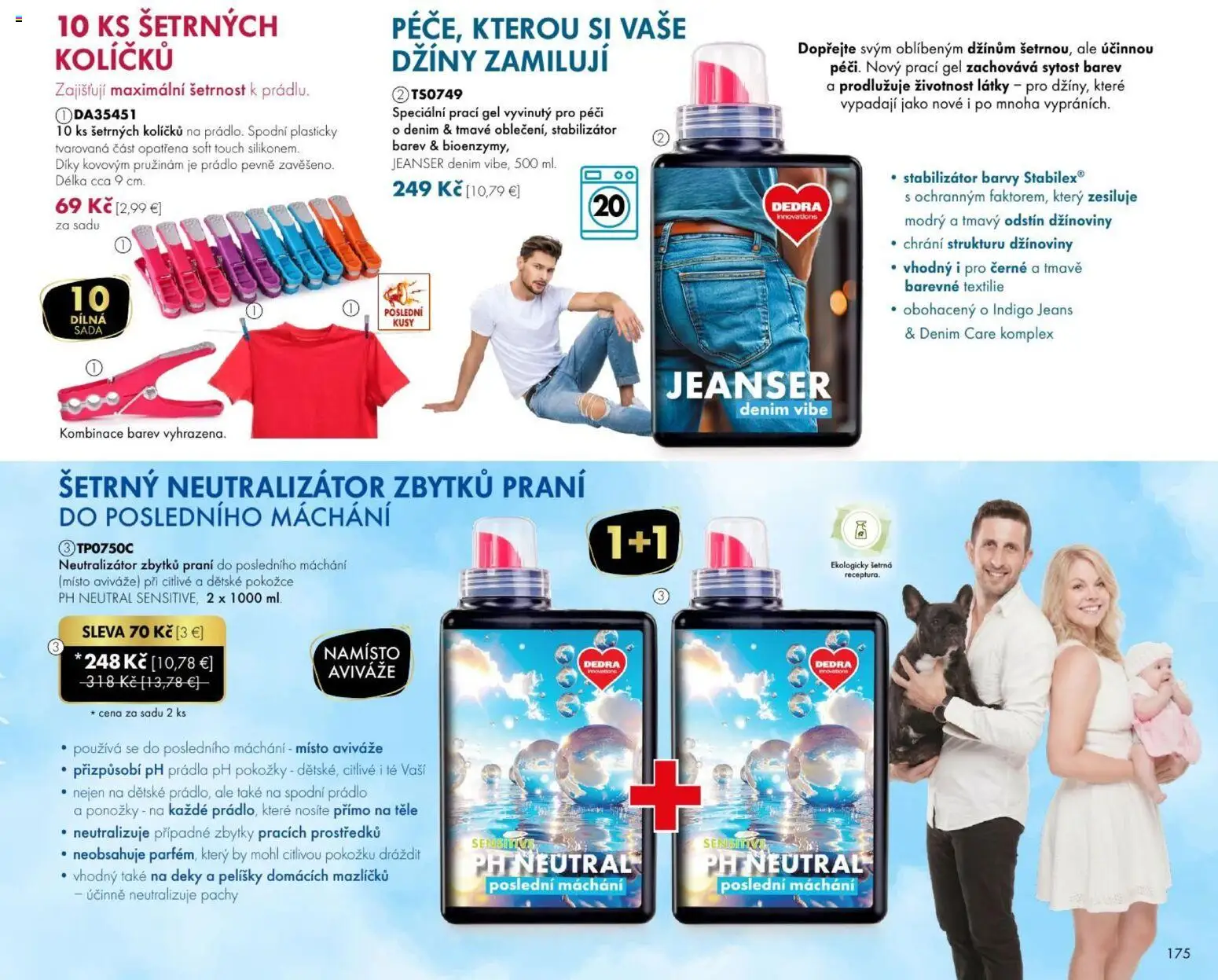 Nové Dedra akcie – leták je platný od 01.08.2026 | Strana: 75 | Produkty: Prací gél, Deky, Ponožky