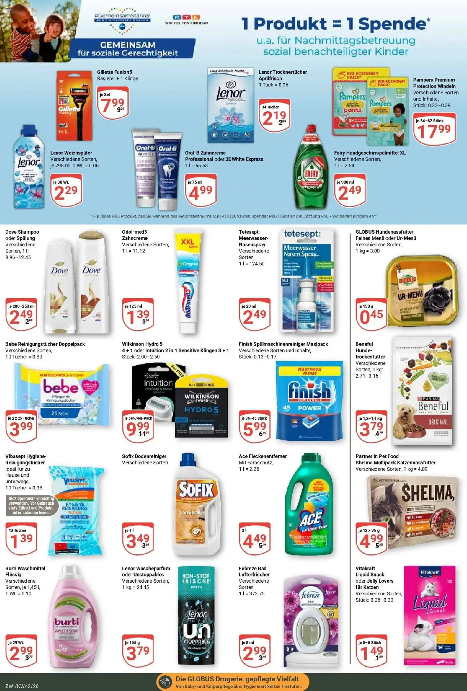 Globus Prospekt Zwickau (ab 12.10.2026) » Angebote online | Seite: 23 | Produkte: Lenor, Bad, Fleckenentferner, Reinigungstücher