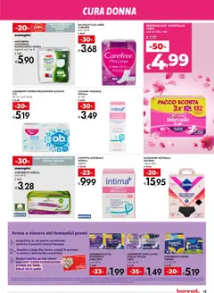 Anteprima del volantino bennet volantino Bellezza valido a partire dal 17/09/2026 | Pagina: 15 | Prodotti: Assorbenti, Lavanda, Aloe vera, Salvaslip