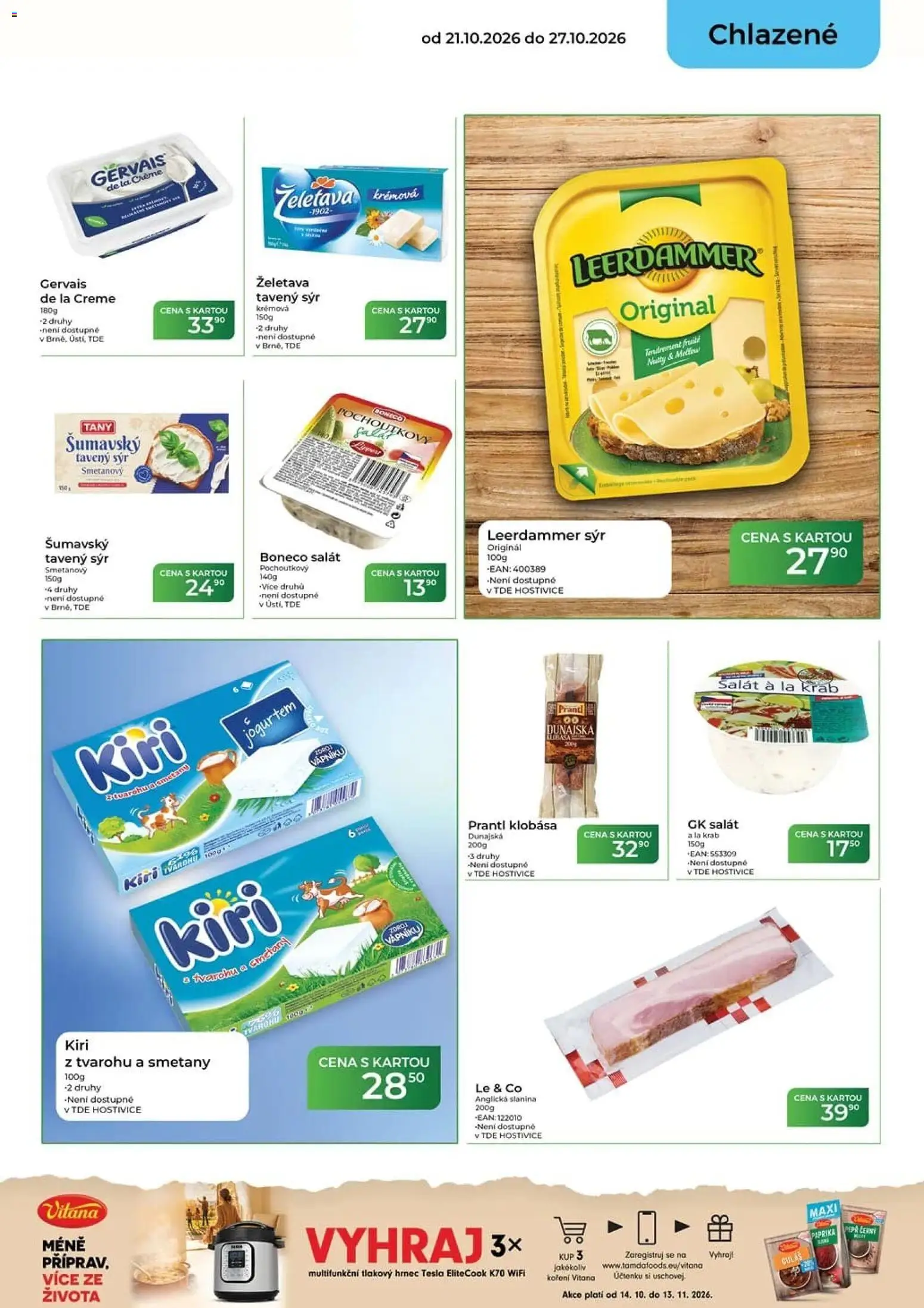 Tamda Foods leták od 21.10.2026 | Strana: 19 | Produkty: Tlakový hrnec, Sýr, Salát, Gervais