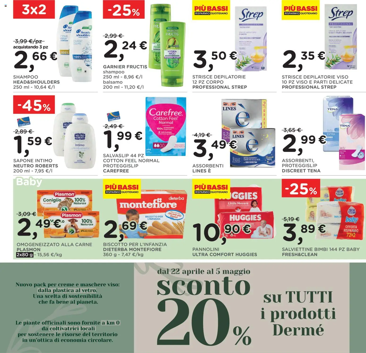 Volantino Poli del 22.04.2026 | Pagina: 27 | Prodotti: Shampoo, Balsamo, Pannolini, Sapone