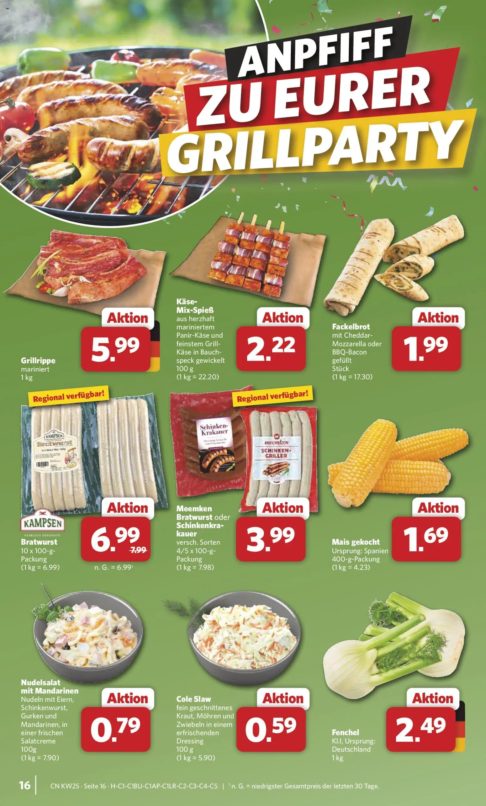 Combi Prospekt – gültig ab 15.06.2026 | Seite: 16 | Produkte: Käse, Dressing, Nudeln, Meemken